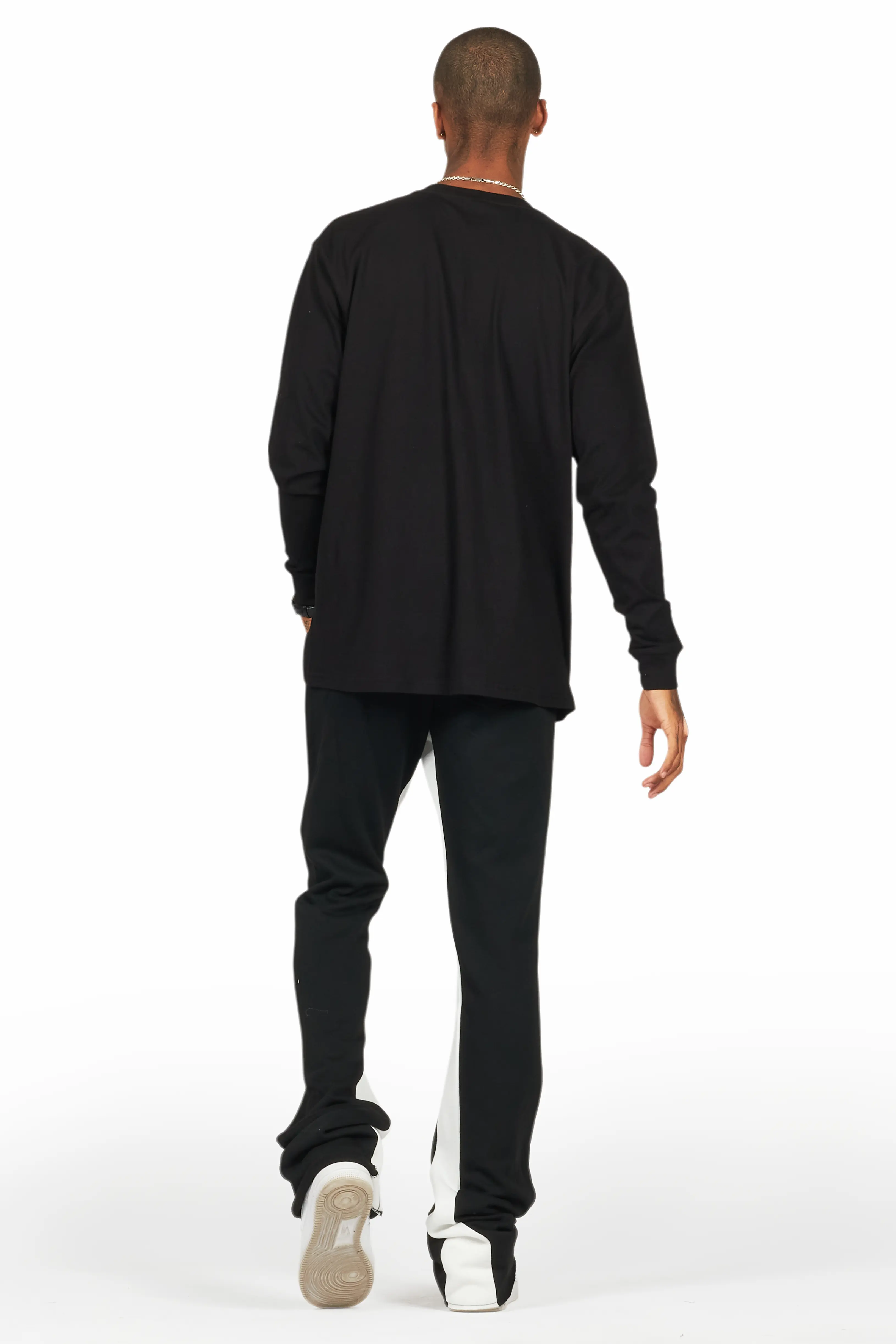 Briggs Black Long Sleeve T-Shirt/Baggy Pant Set - Image 4