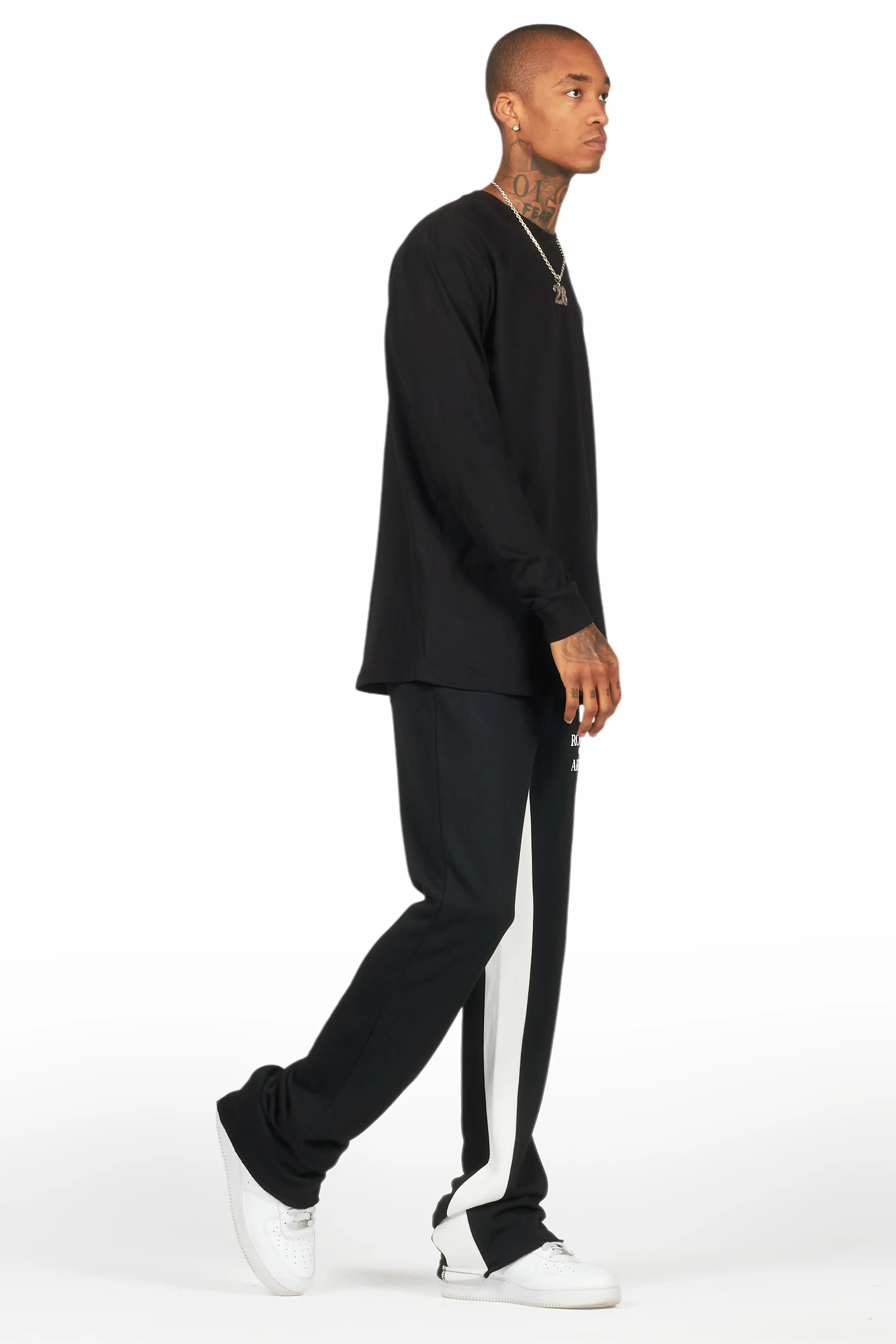 Briggs Black Long Sleeve T-Shirt/Baggy Pant Set - Image 6