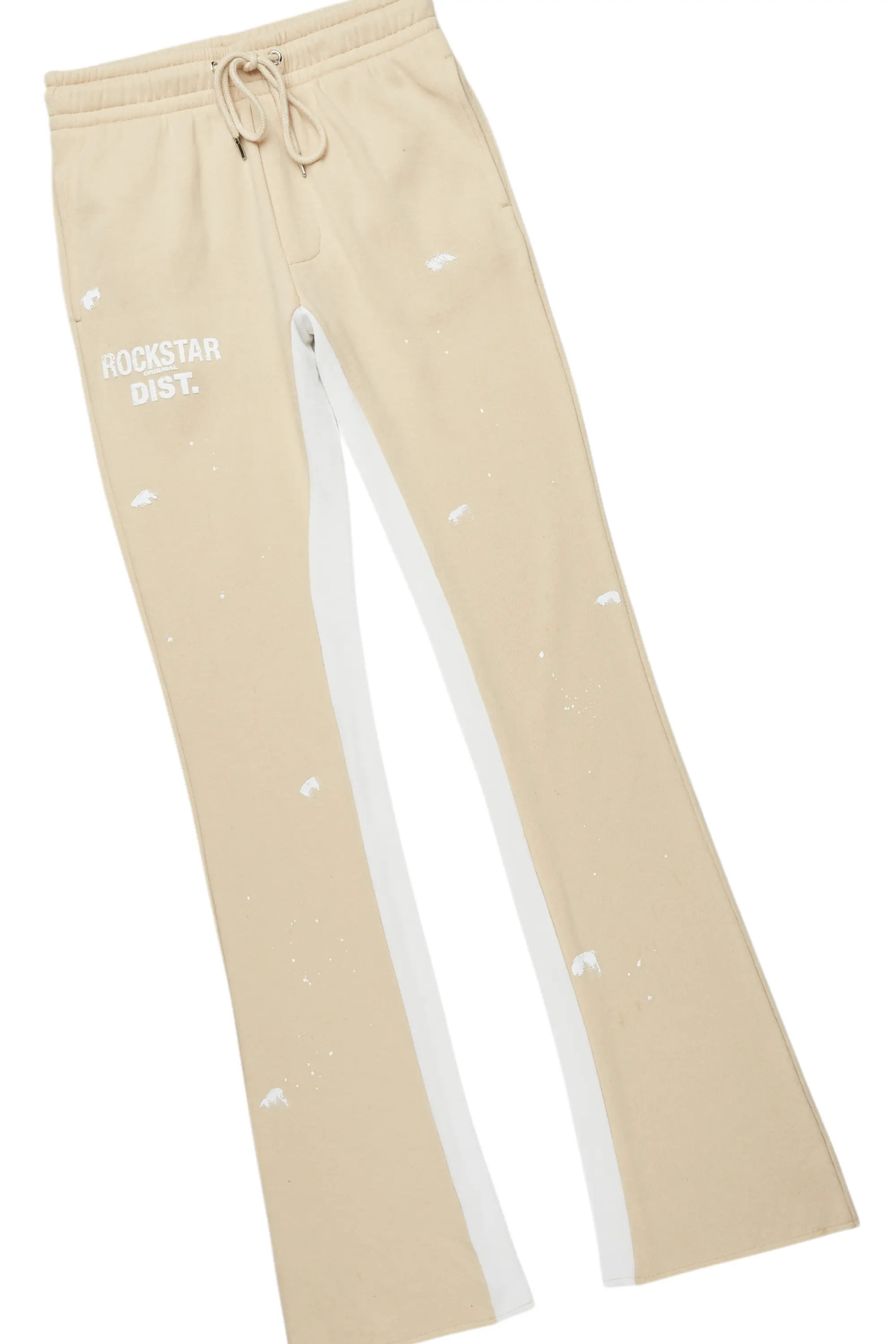 Raffer White/Beige Long Sleeve T-Shirt/Baggy Pant Set - Image 8