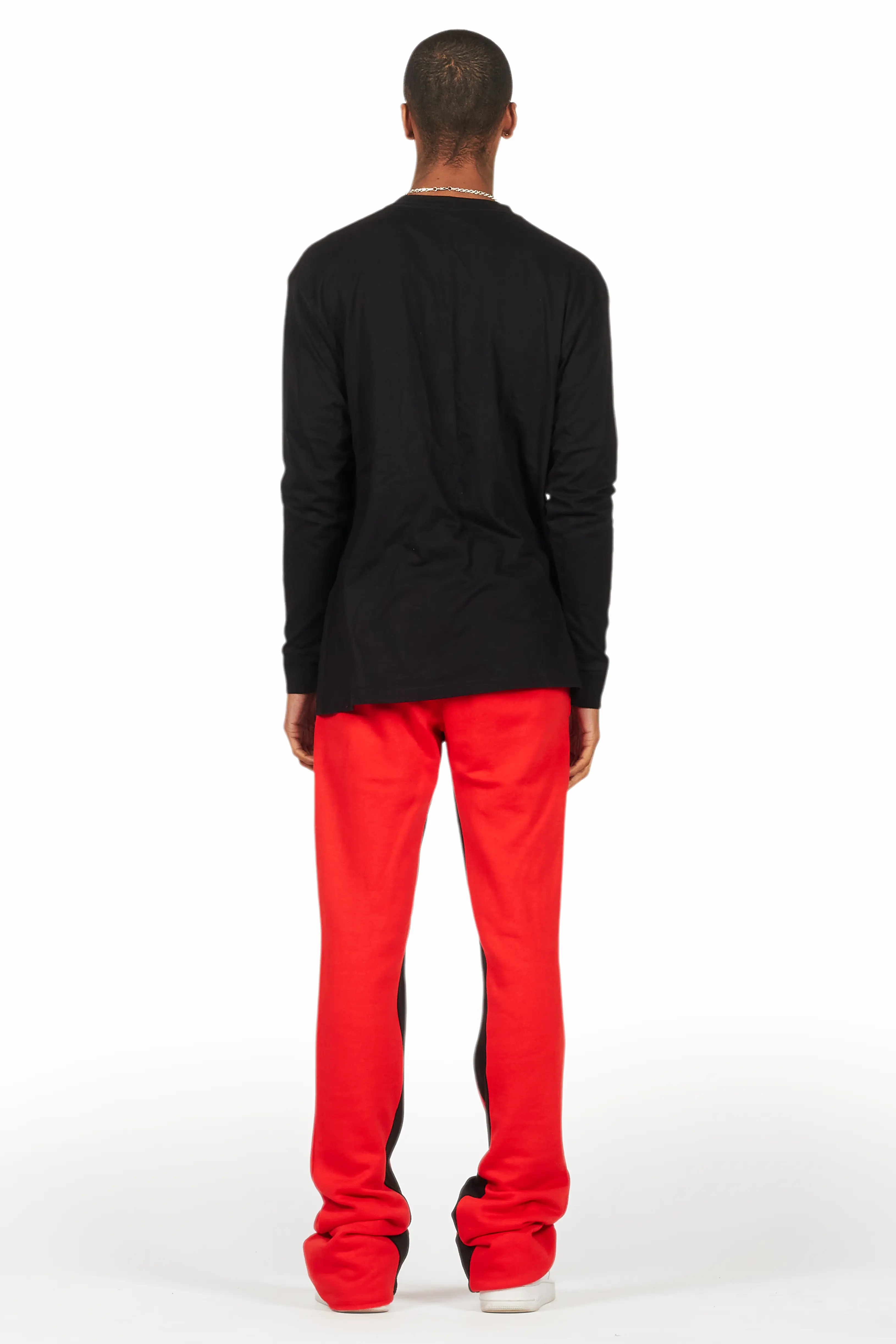 Scottie Red/Black Long Sleeve T-Shirt/Baggy Pant Set - Image 4