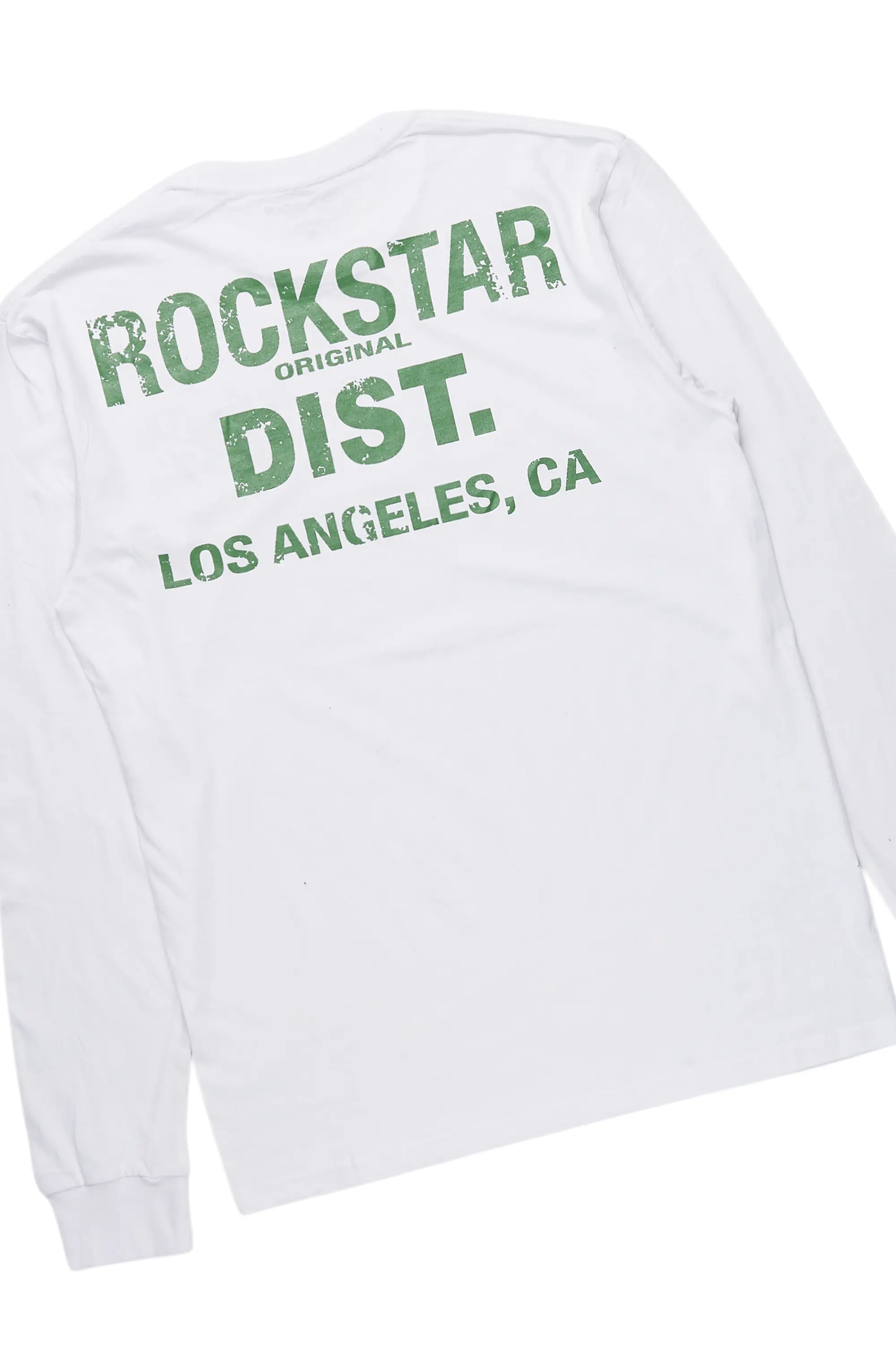 Bert White/Green Long Sleeve T-Shirt/Baggy Pant Set - Image 9