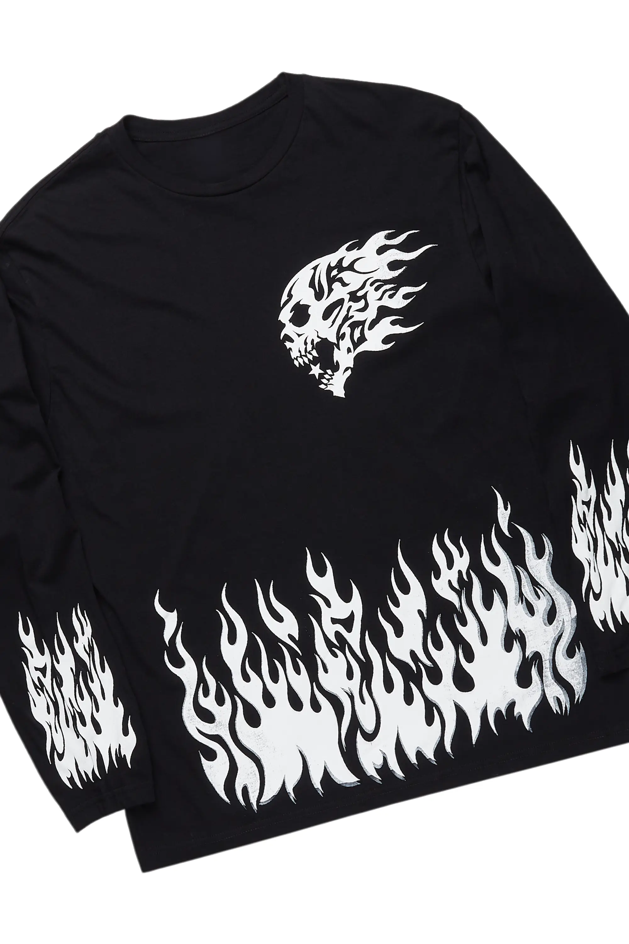 Bubble Black/White Long Sleeve T-Shirt/Baggy Pant Set - Image 8