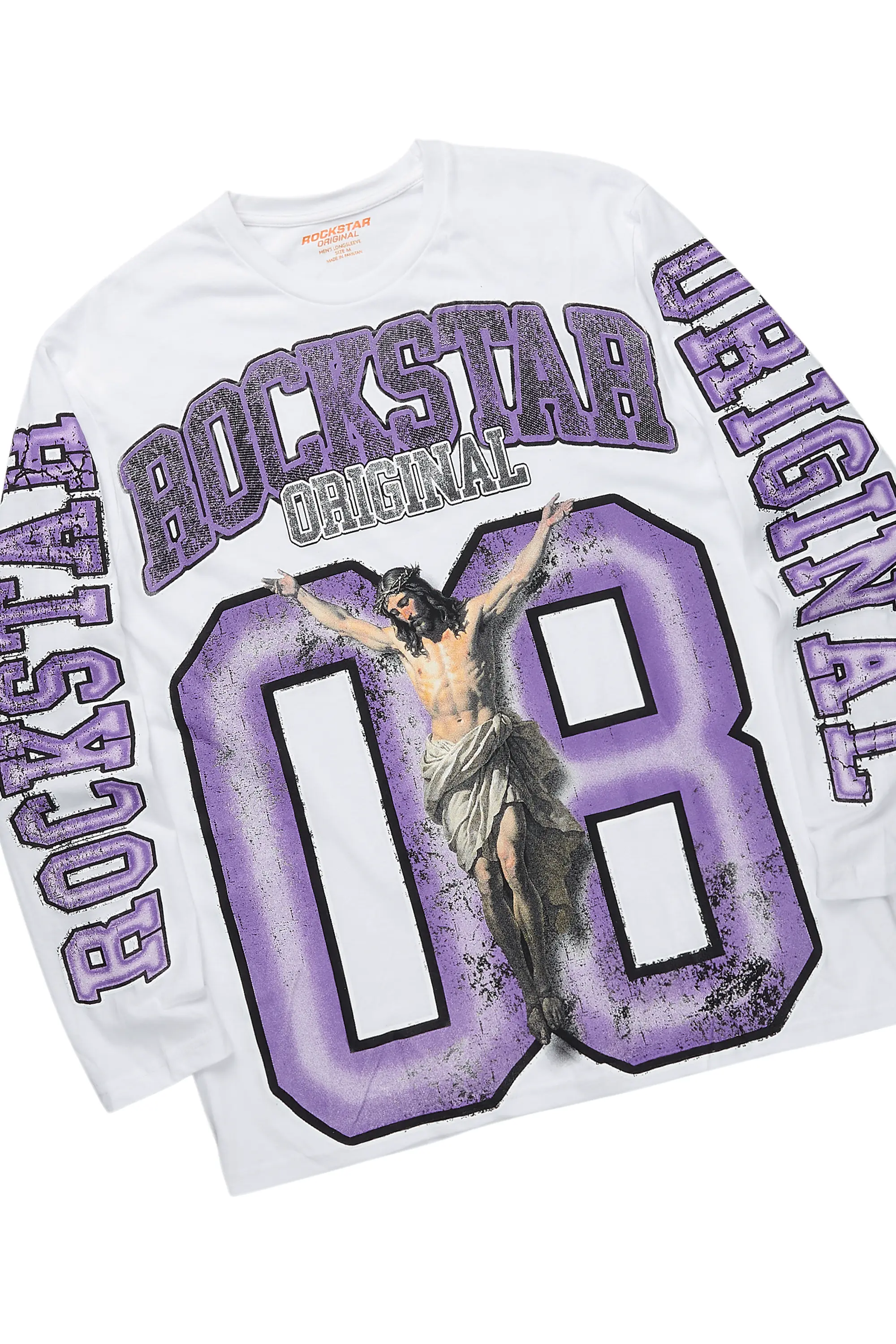 Fields Purple/White Long Sleeve T-Shirt/Baggy Pant Set - Image 7