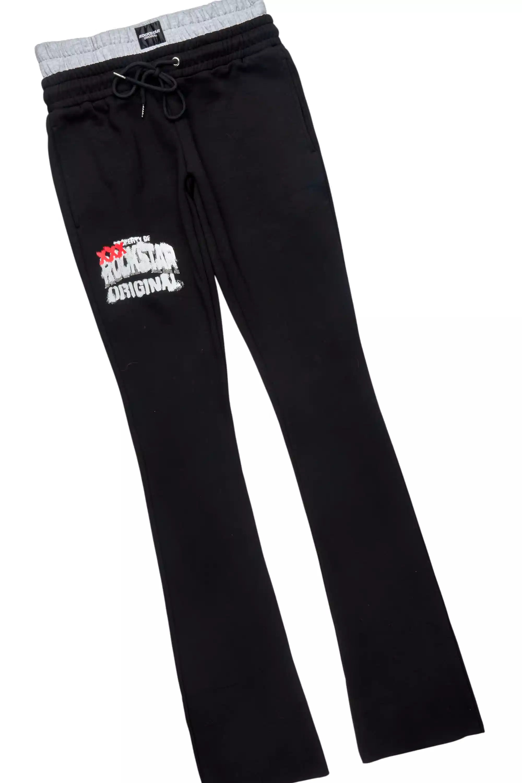 Mool Black Double Layer T-Shirt/Baggy Pant Set - Image 10