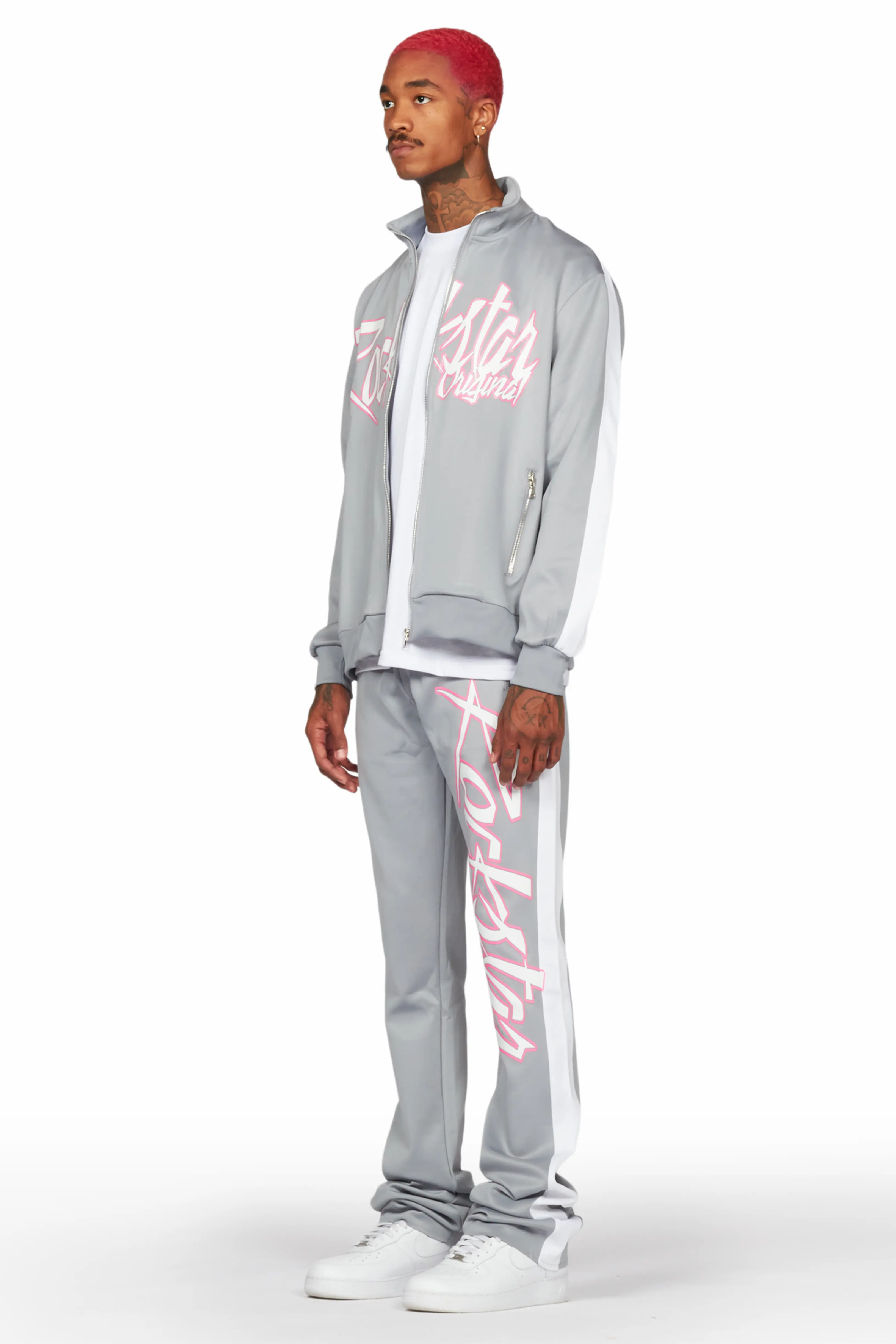 Kalibre Grey Tricot Super Stacked Track Set - Image 6