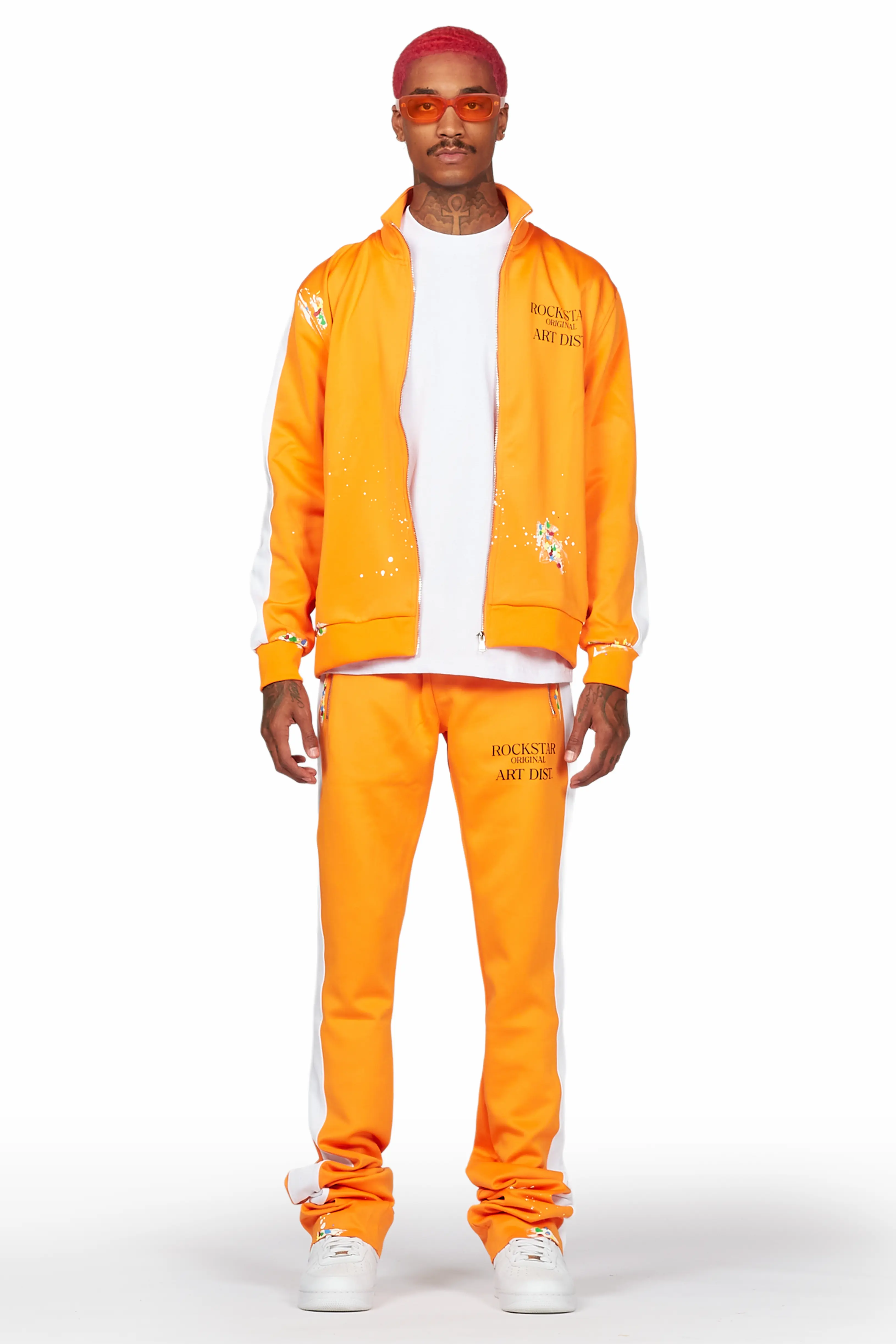 Rockstar Art Dist. Orange Tricot Super Stacked Flare Track Set - Image 2