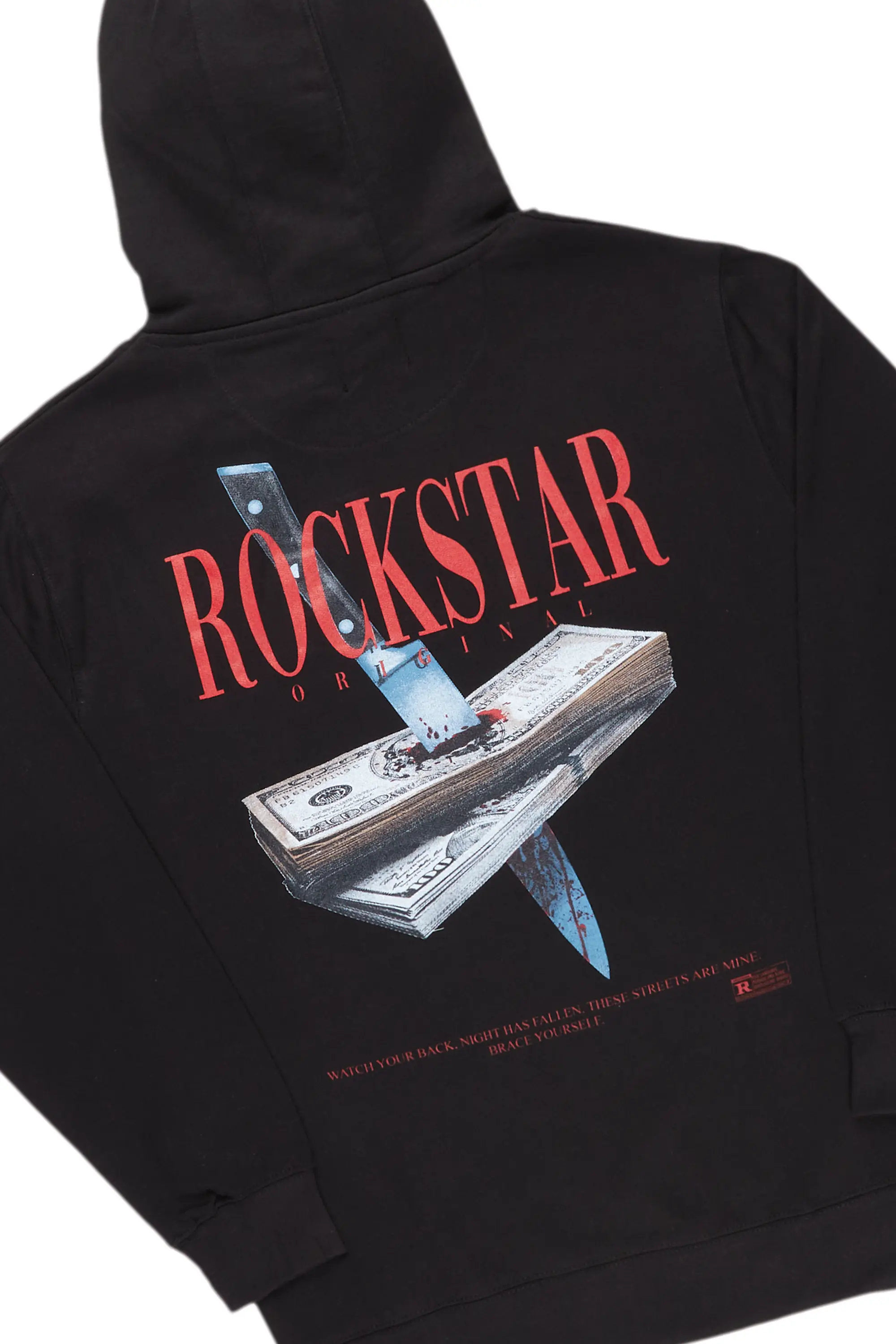 Dayte Nite Black Hoodie Super Stack Track Set - Image 2