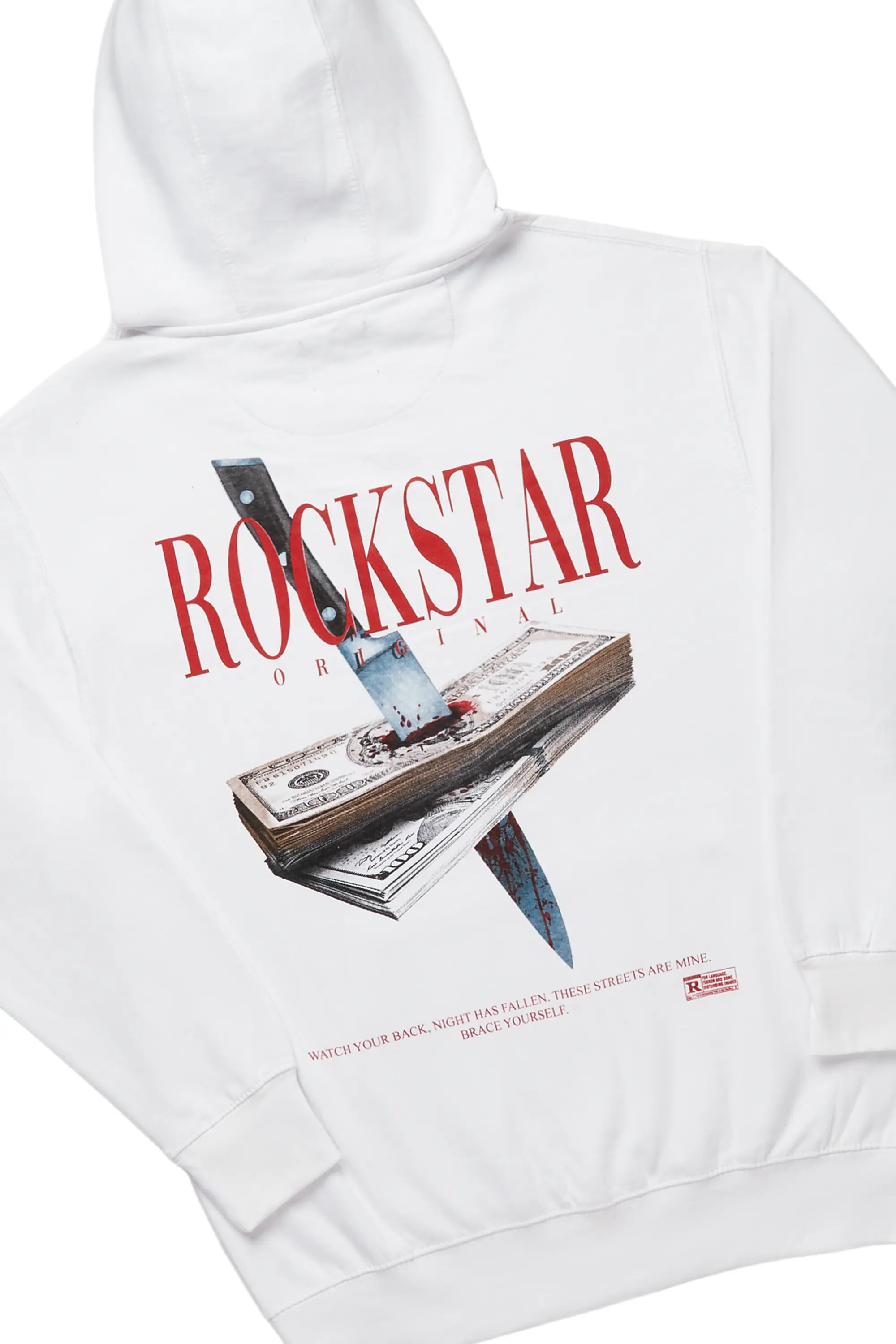 Dayte Nite White/Red Hoodie Super Stack Track Set - Image 2
