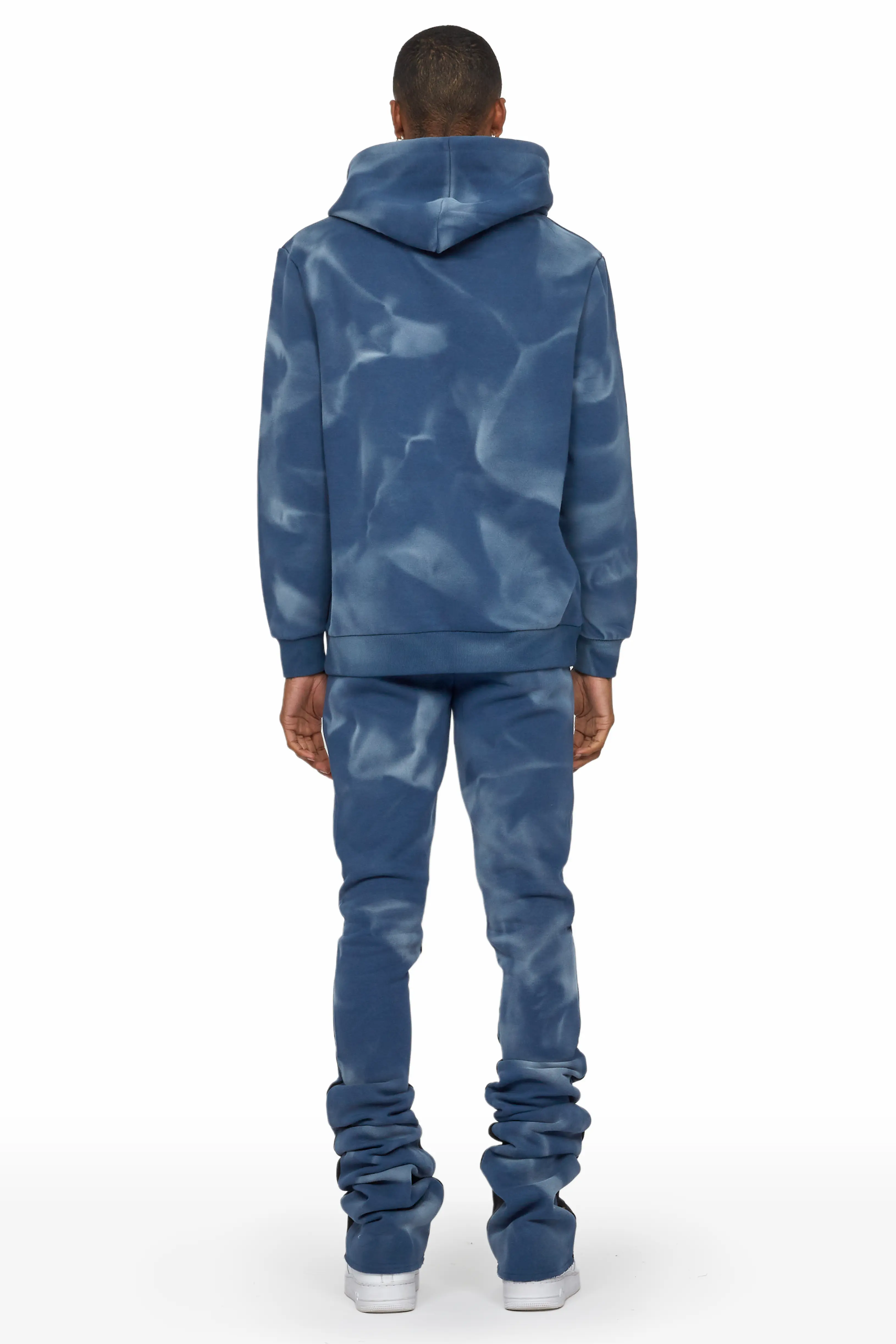 Nelly Navy Hoodie/Super Stacked Flare Pant Set - Image 5