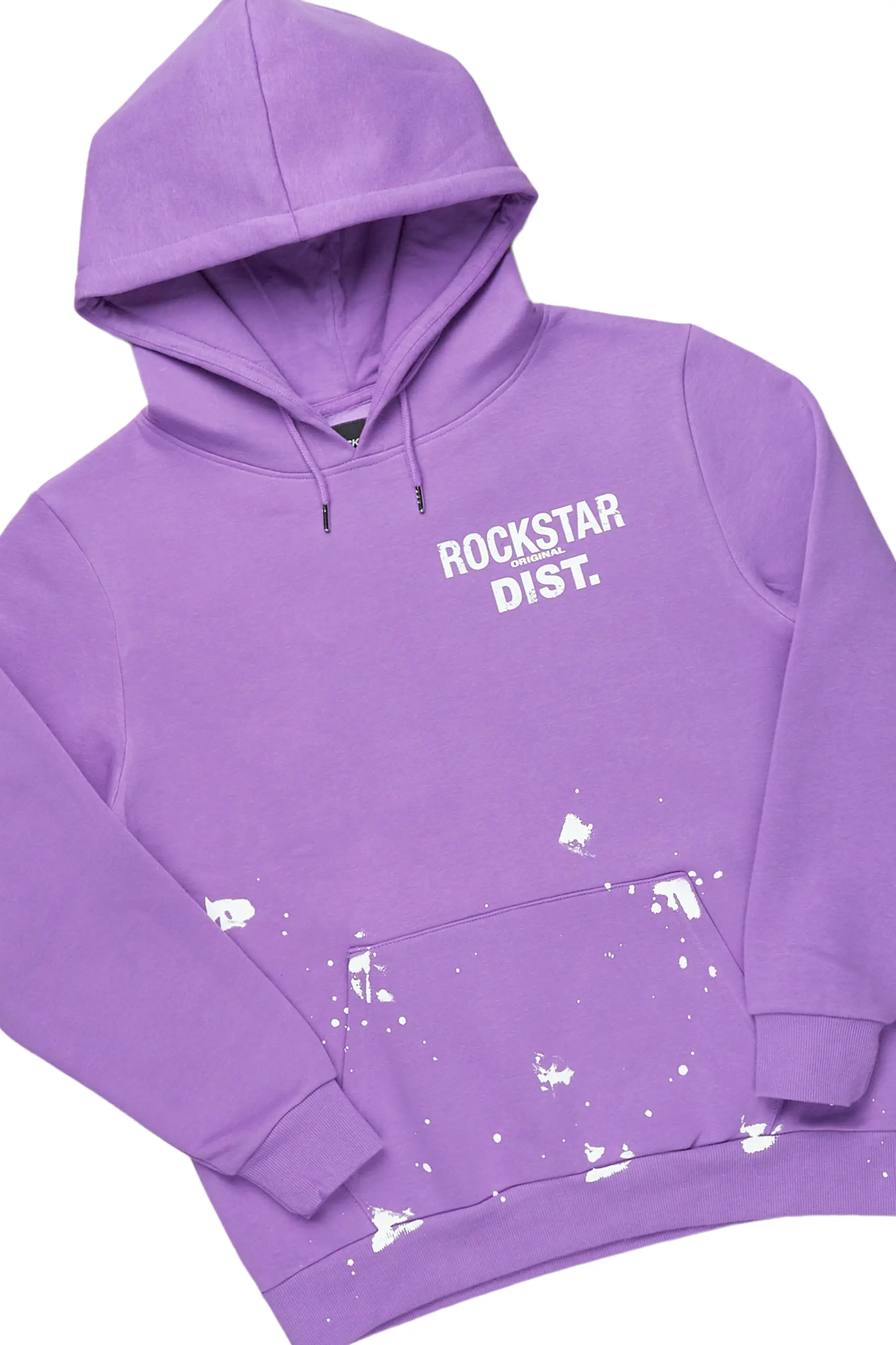 Raffer Purple Hoodie/Super Stacked Flare Pant Set - Image 7
