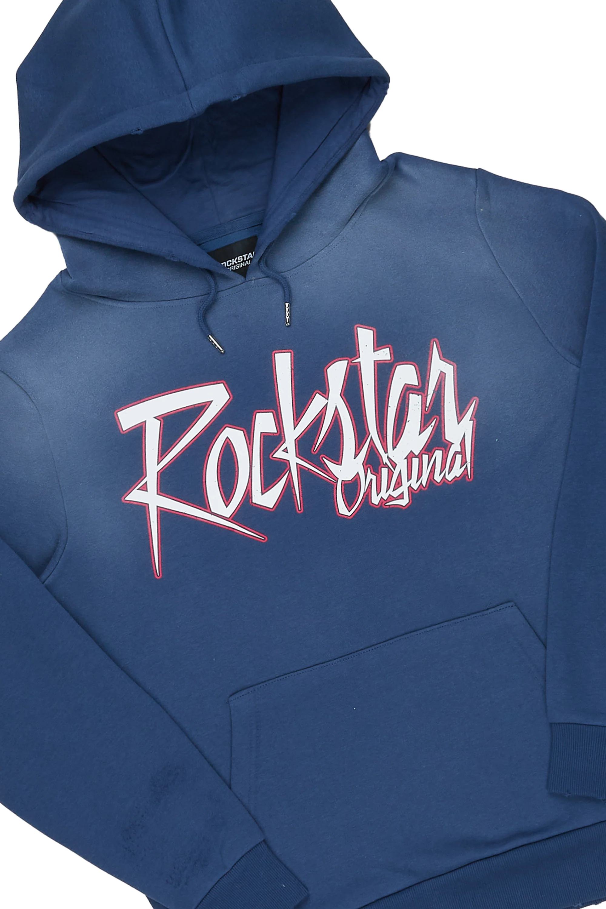 Kalibre Navy Graphic Hoodie/Super Stacked Flare Pant Set - Image 7