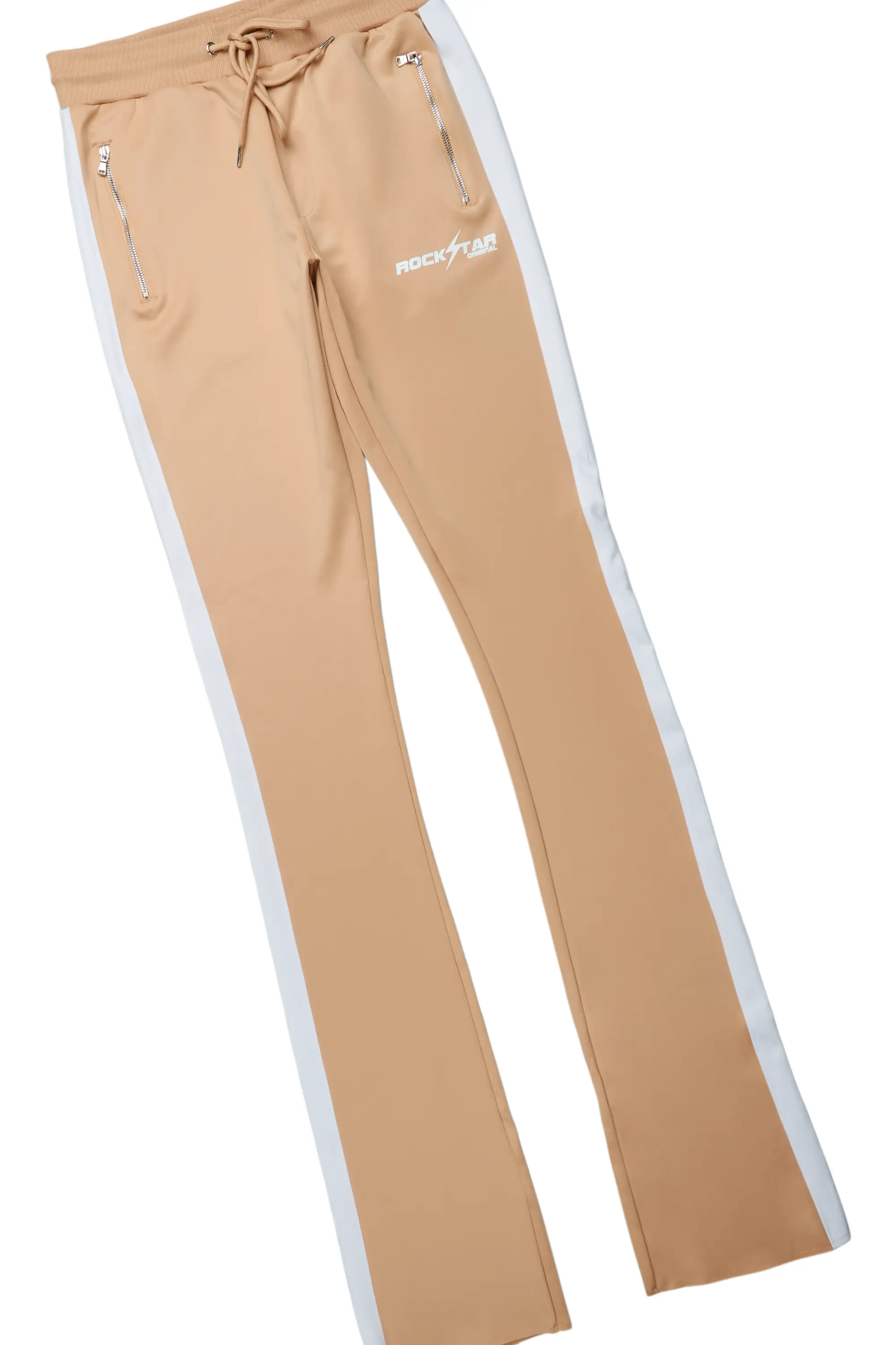 Thiago Beige Tricot Super Stacked Flare Track Set - Image 3
