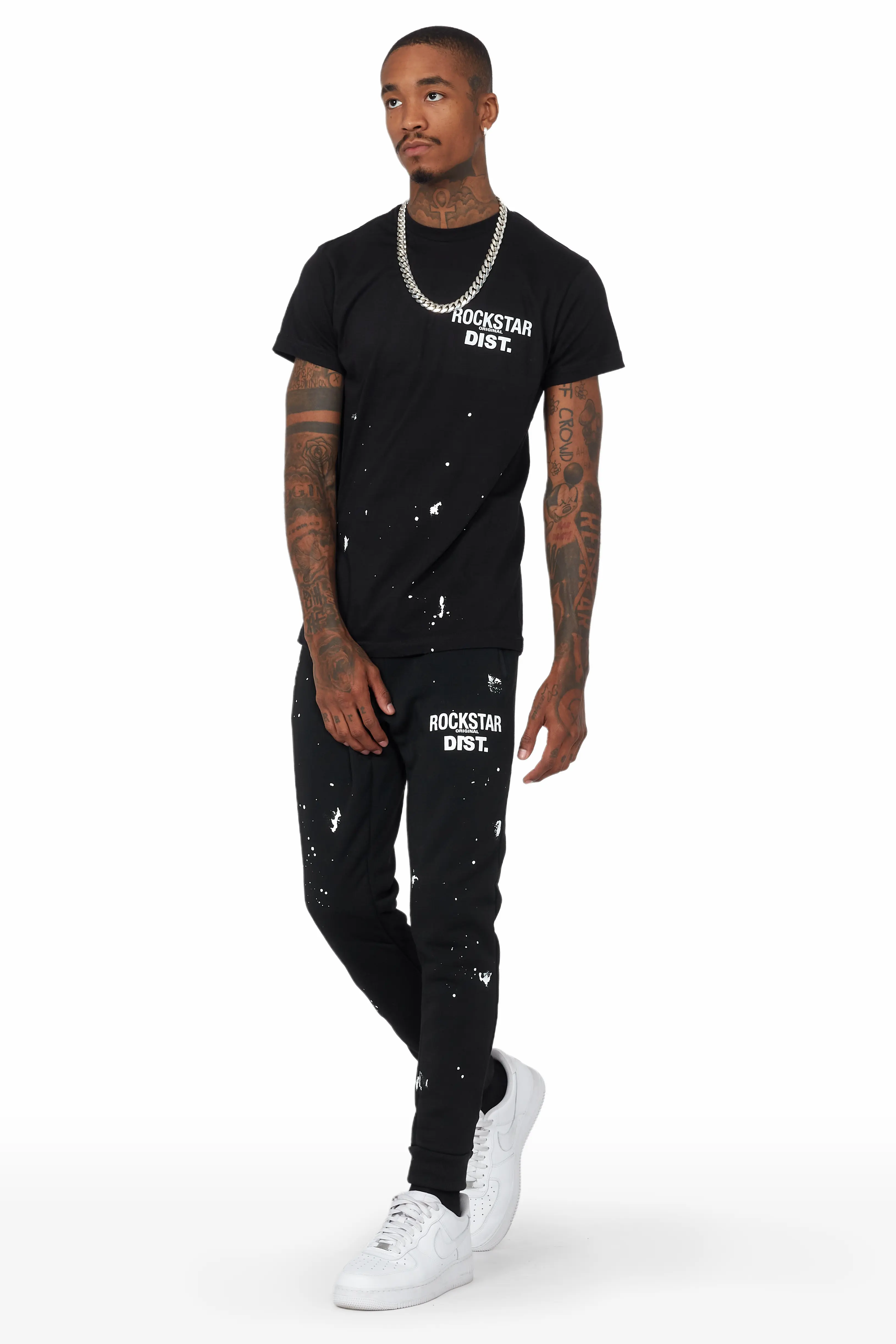 Raffer Black T-Shirt Track Set - Image 3