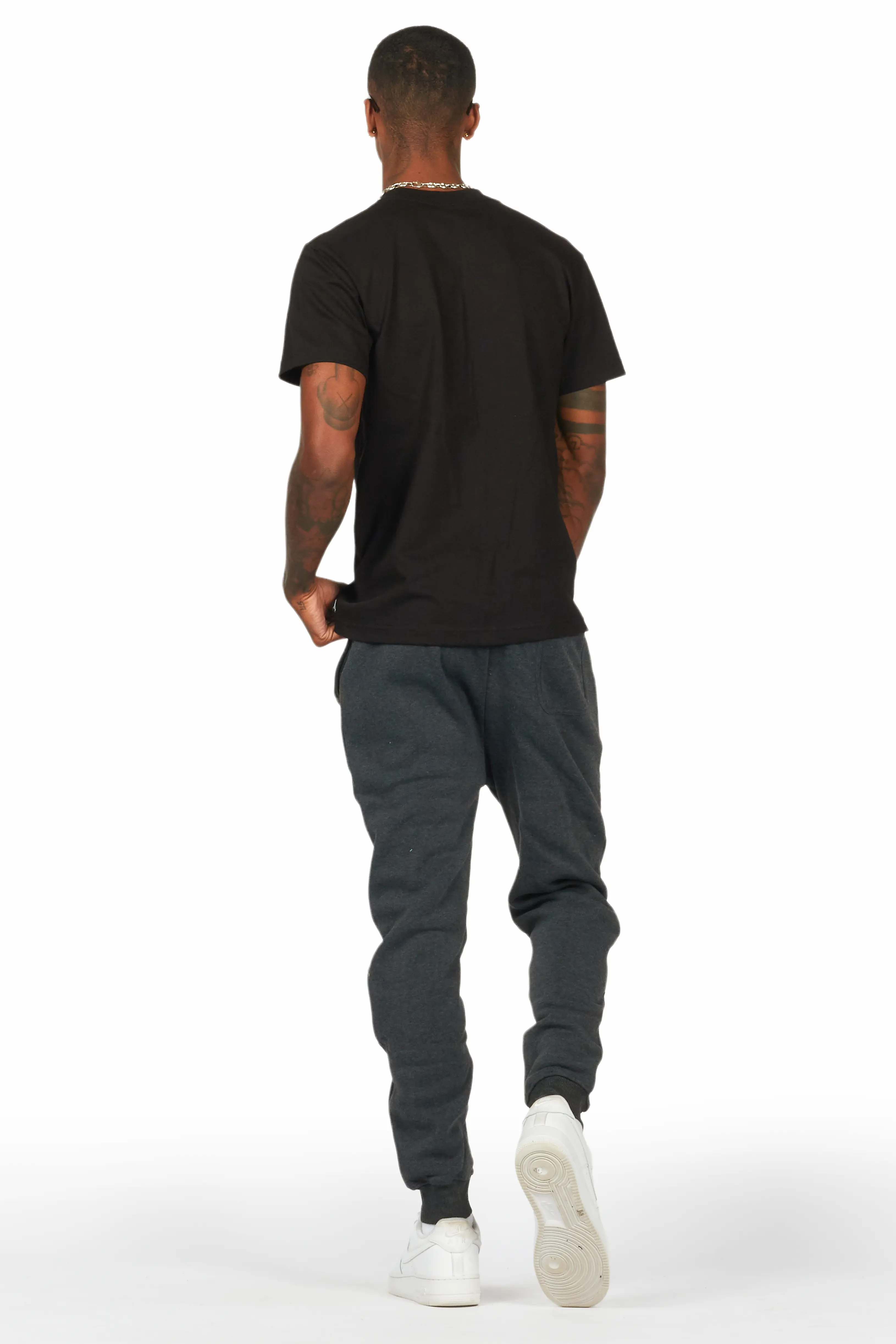 Raffer Charcoal/Black T-Shirt Track Set - Image 4