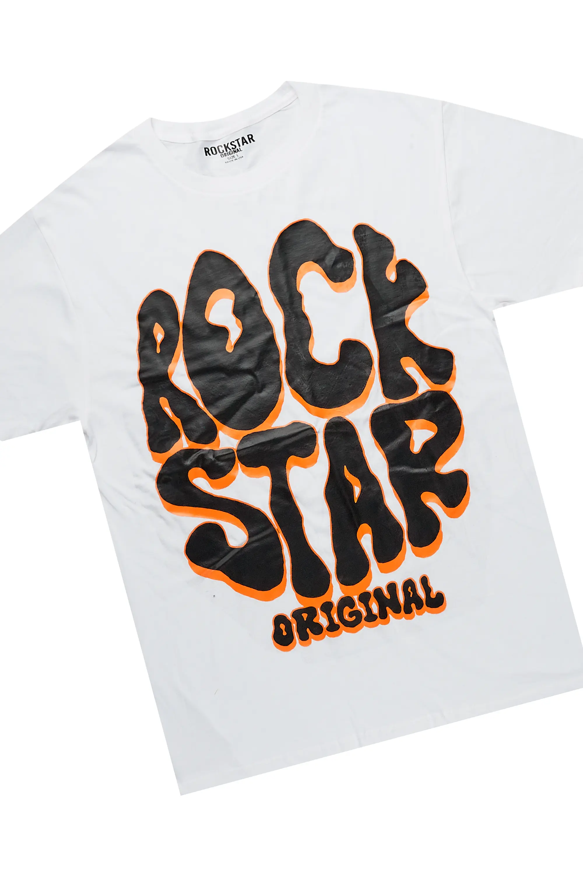 Warblen White/Orange T-Shirt Super Stacked Flare Track Set - Image 3