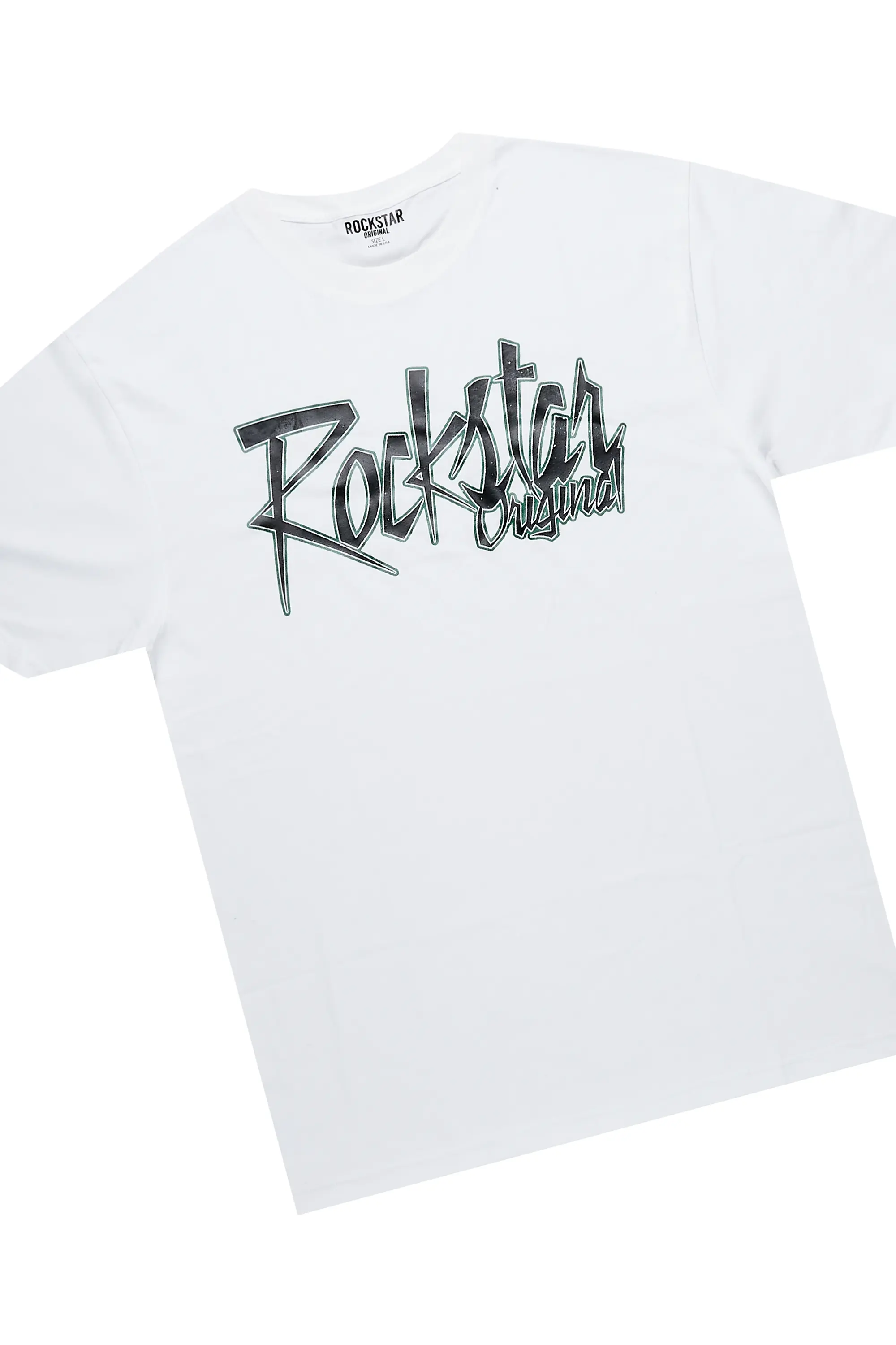 Kalibre White/Green T-Shirt Stacked Flare Track Set - Image 6