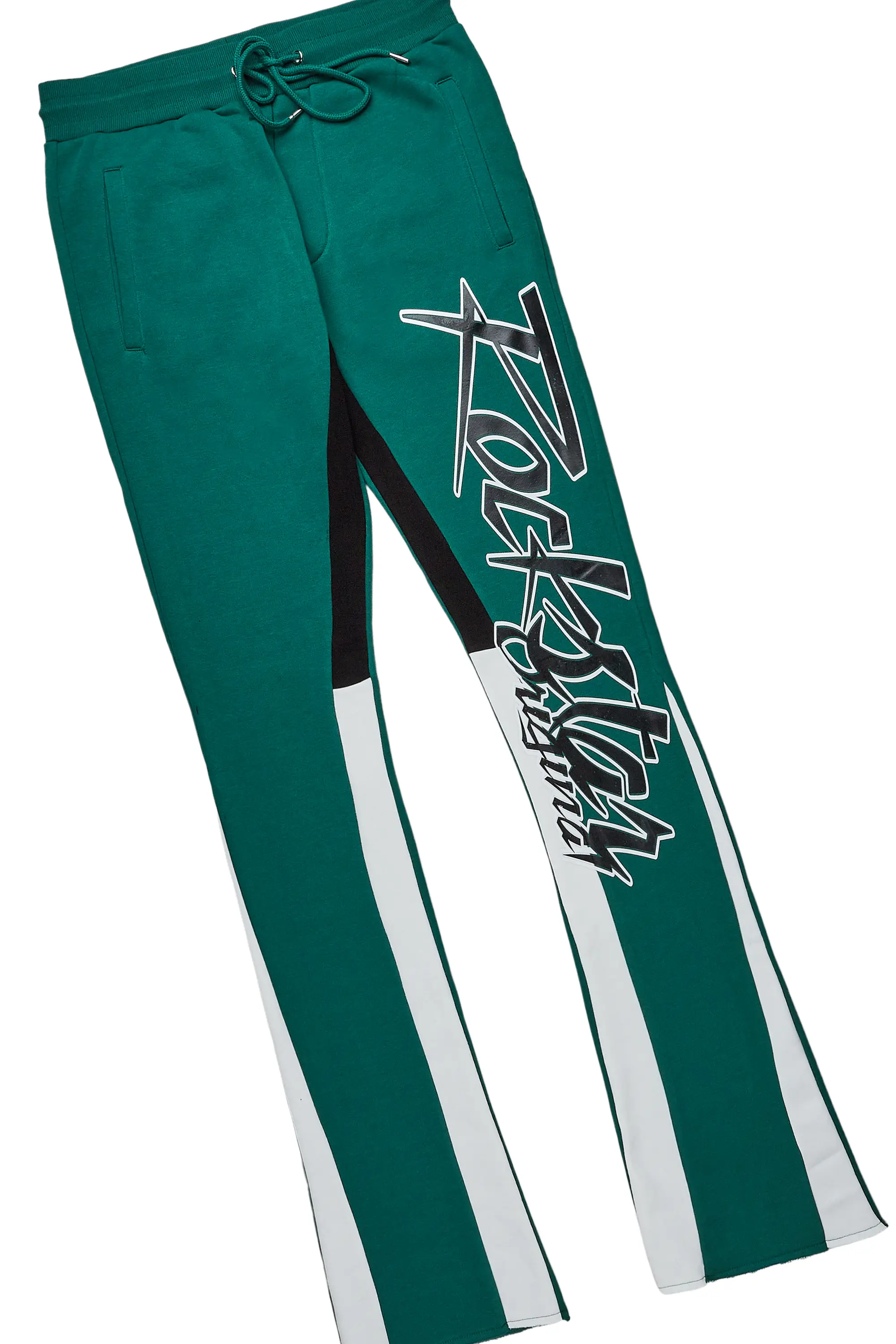 Kalibre White/Green T-Shirt Stacked Flare Track Set - Image 7