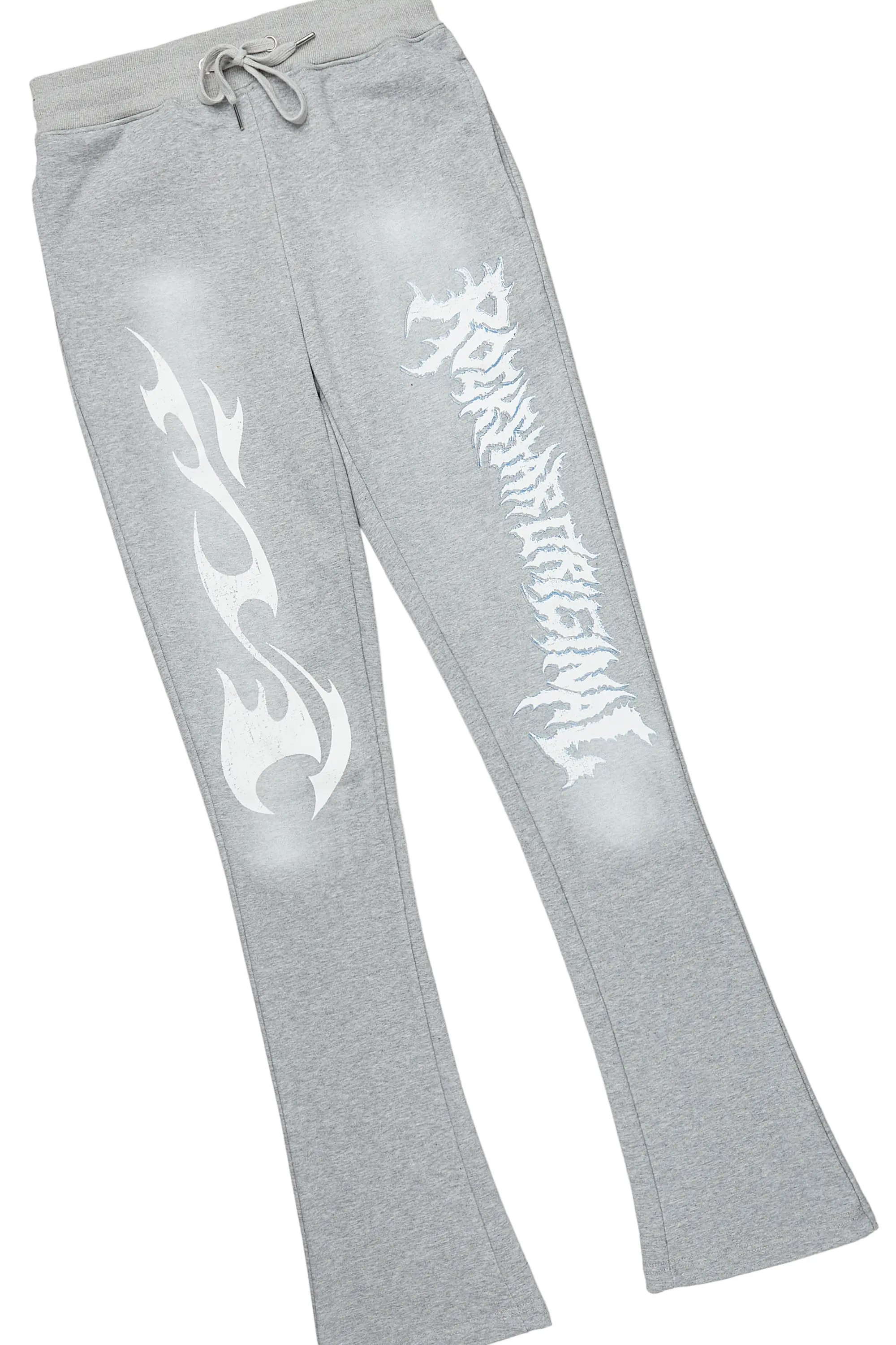 Exodus Black/Grey T-Shirt/Stacked Flare Track Pant Set - Image 10