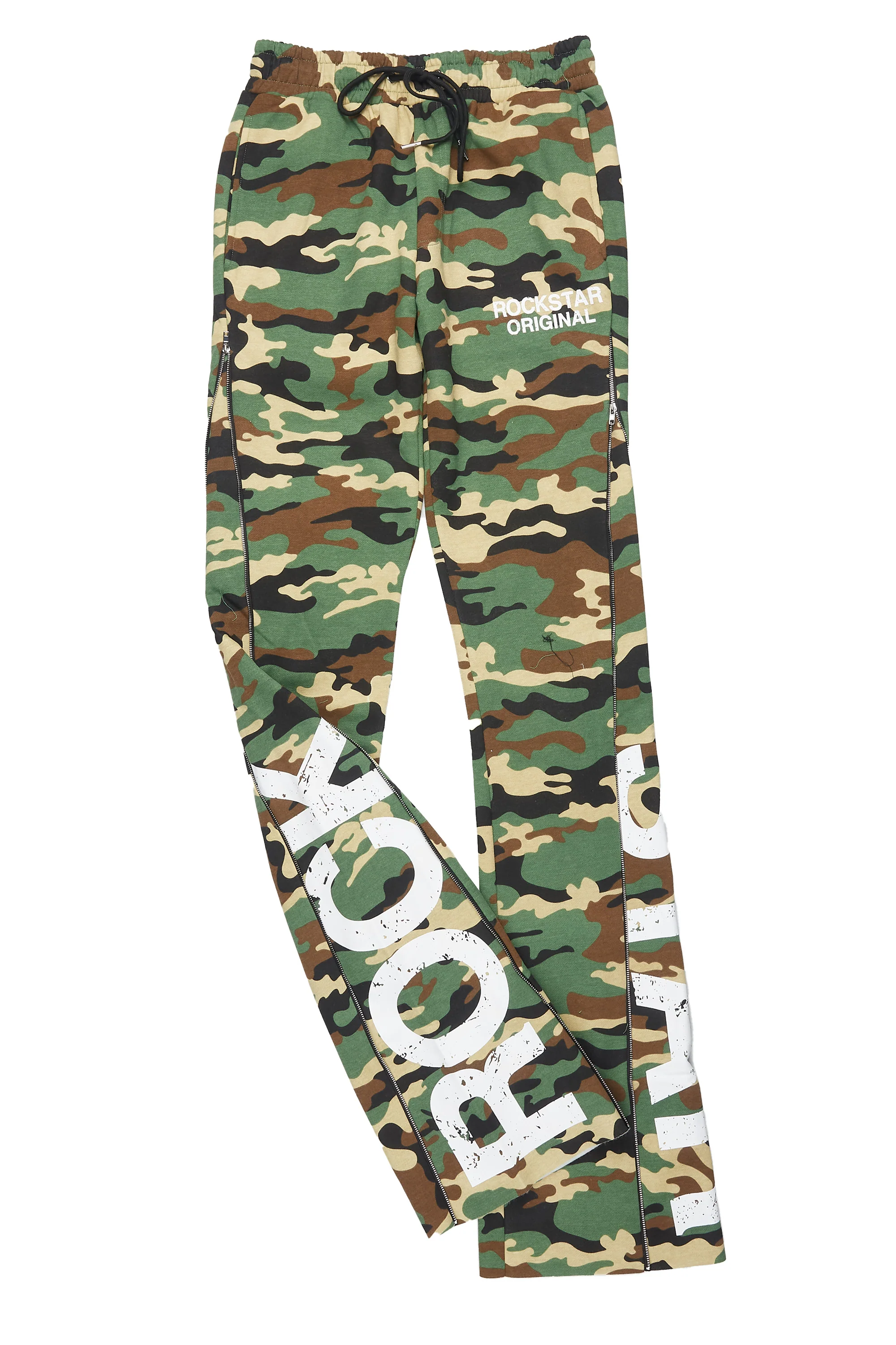 Deniska Camo T-Shirt/Baggy Stacked Flare Track Set - Image 8