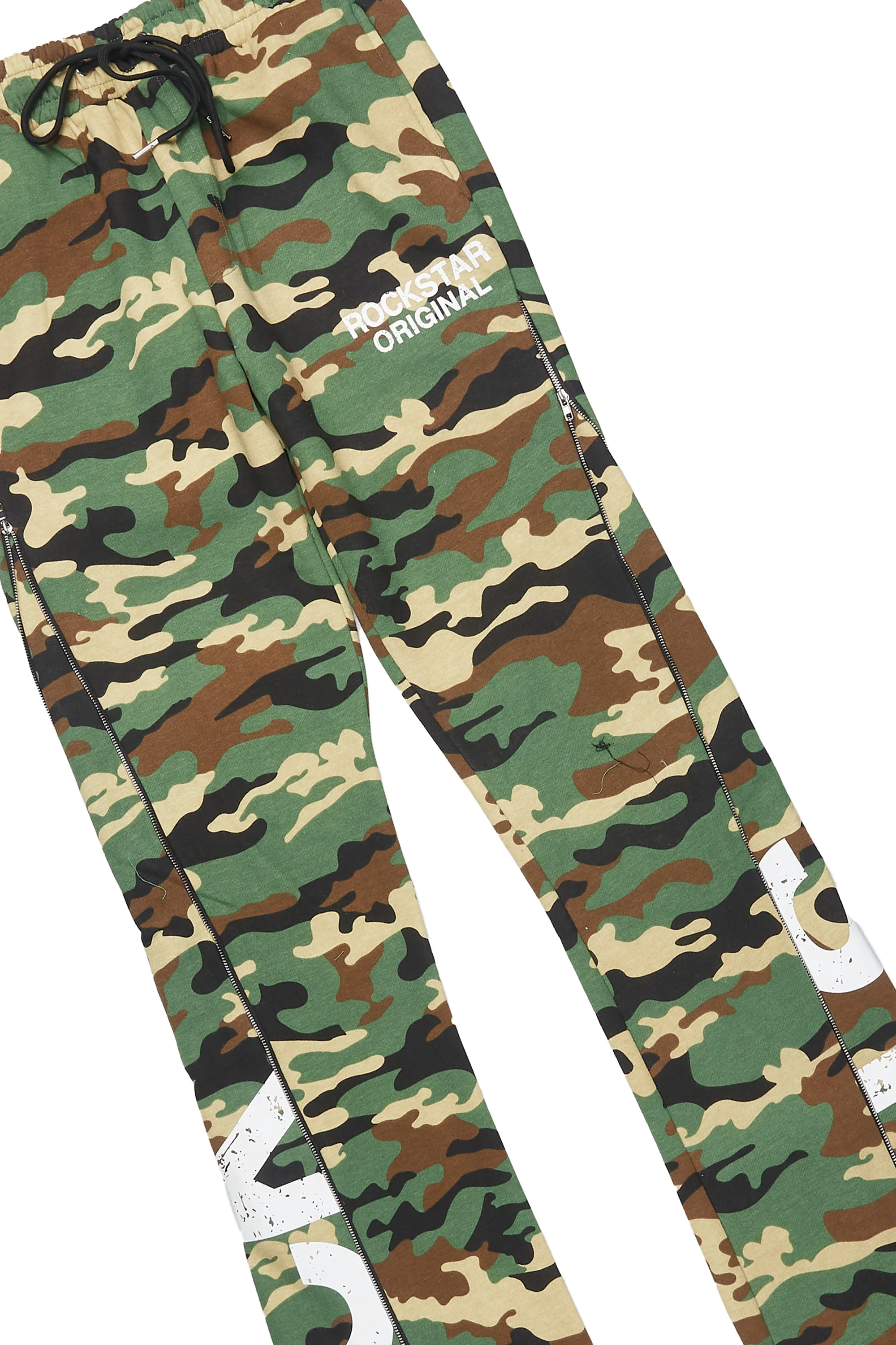 Deniska Camo T-Shirt/Baggy Stacked Flare Track Set - Image 9