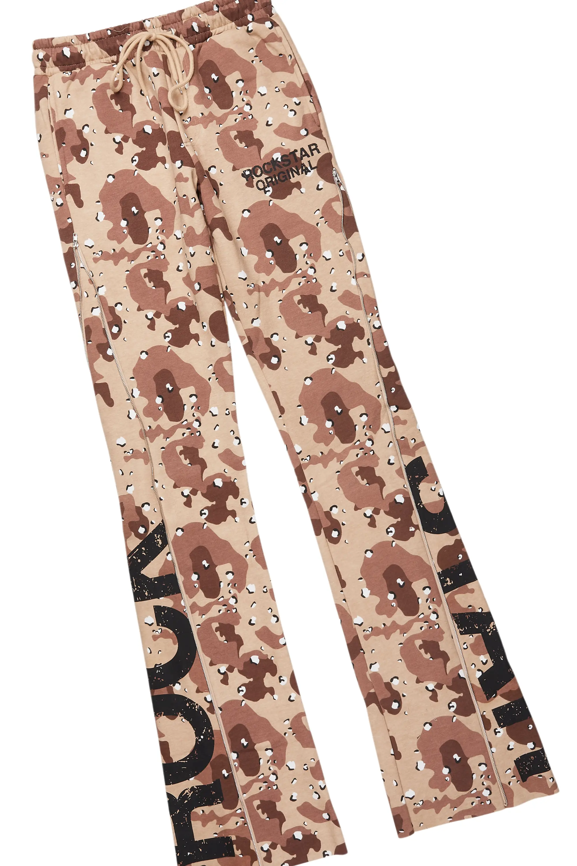 Deniska Desert Camo T-Shirt/Baggy Stacked Flare Track Set - Image 9