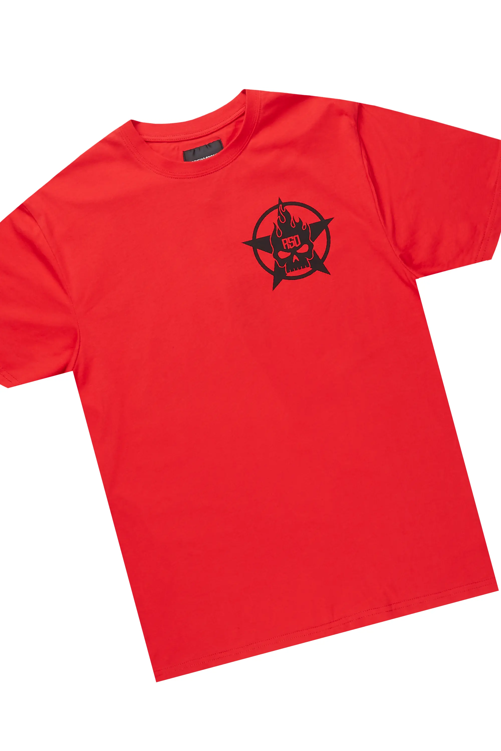 Keve Red T-Shirt Stacked Flare Track Set - Image 2