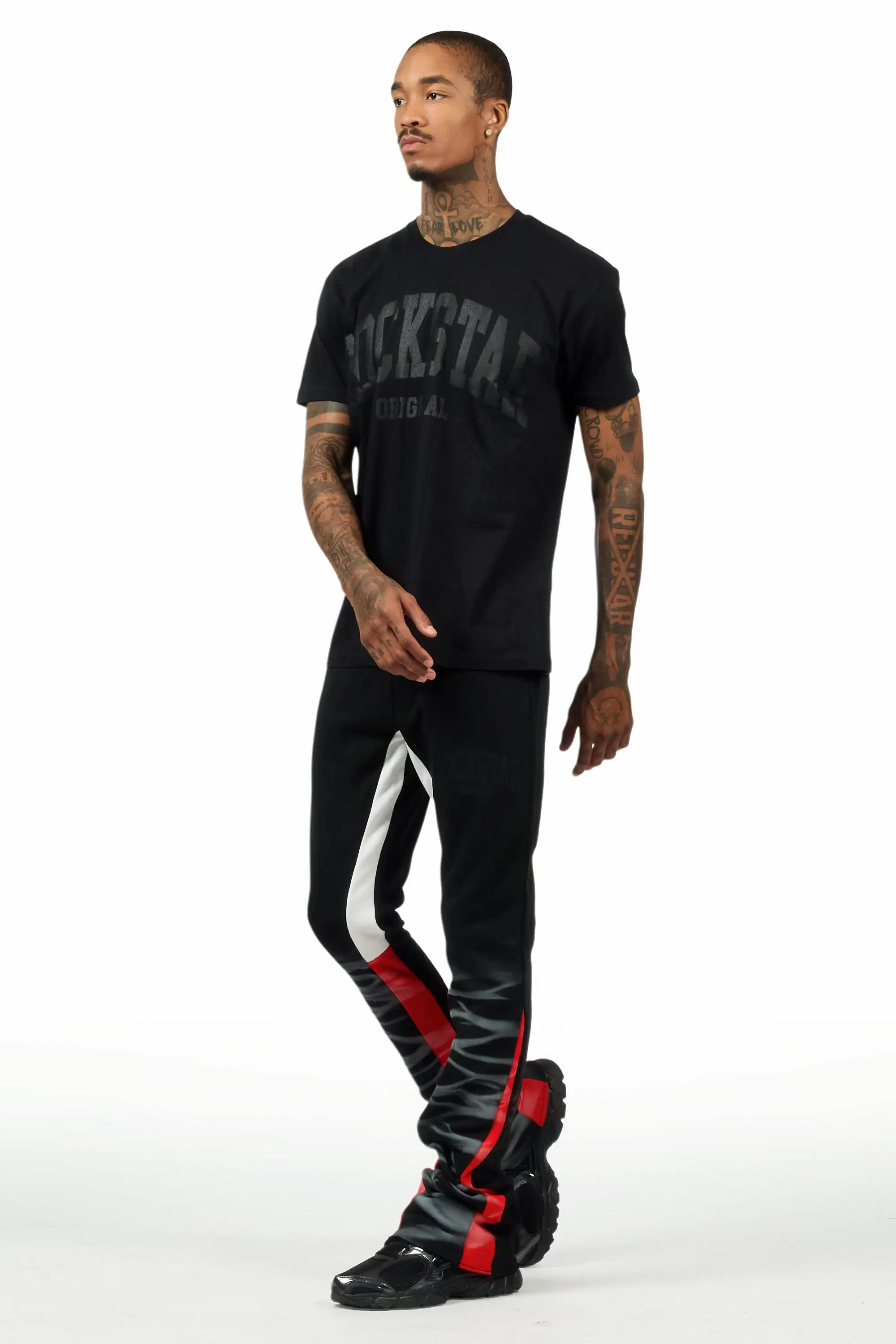 Nelly 2.0 Black/Black T-Shirt/Relaxed Track Set - Image 8