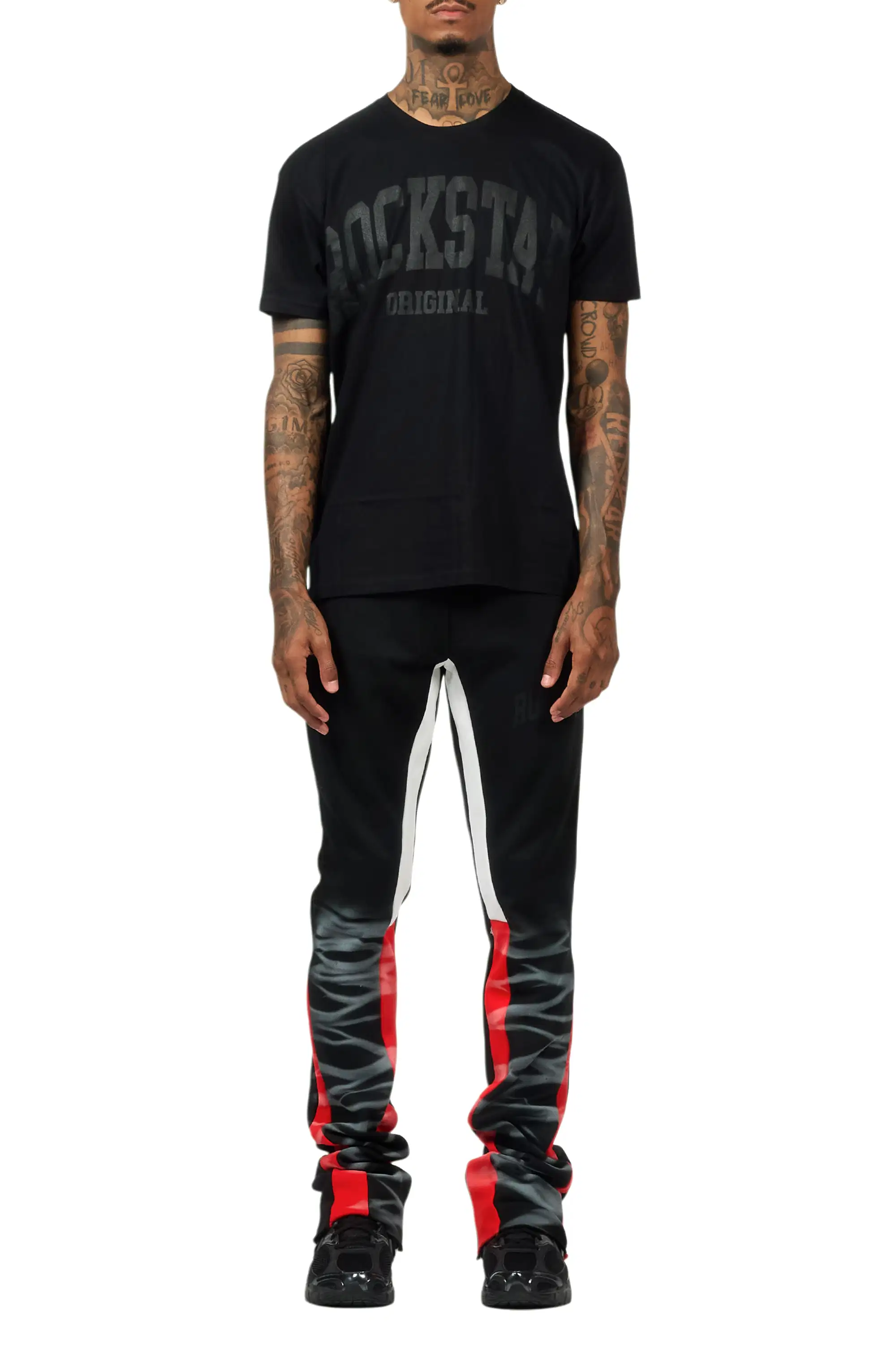 Nelly 2.0 Black/Black T-Shirt/Relaxed Track Set - Image 9