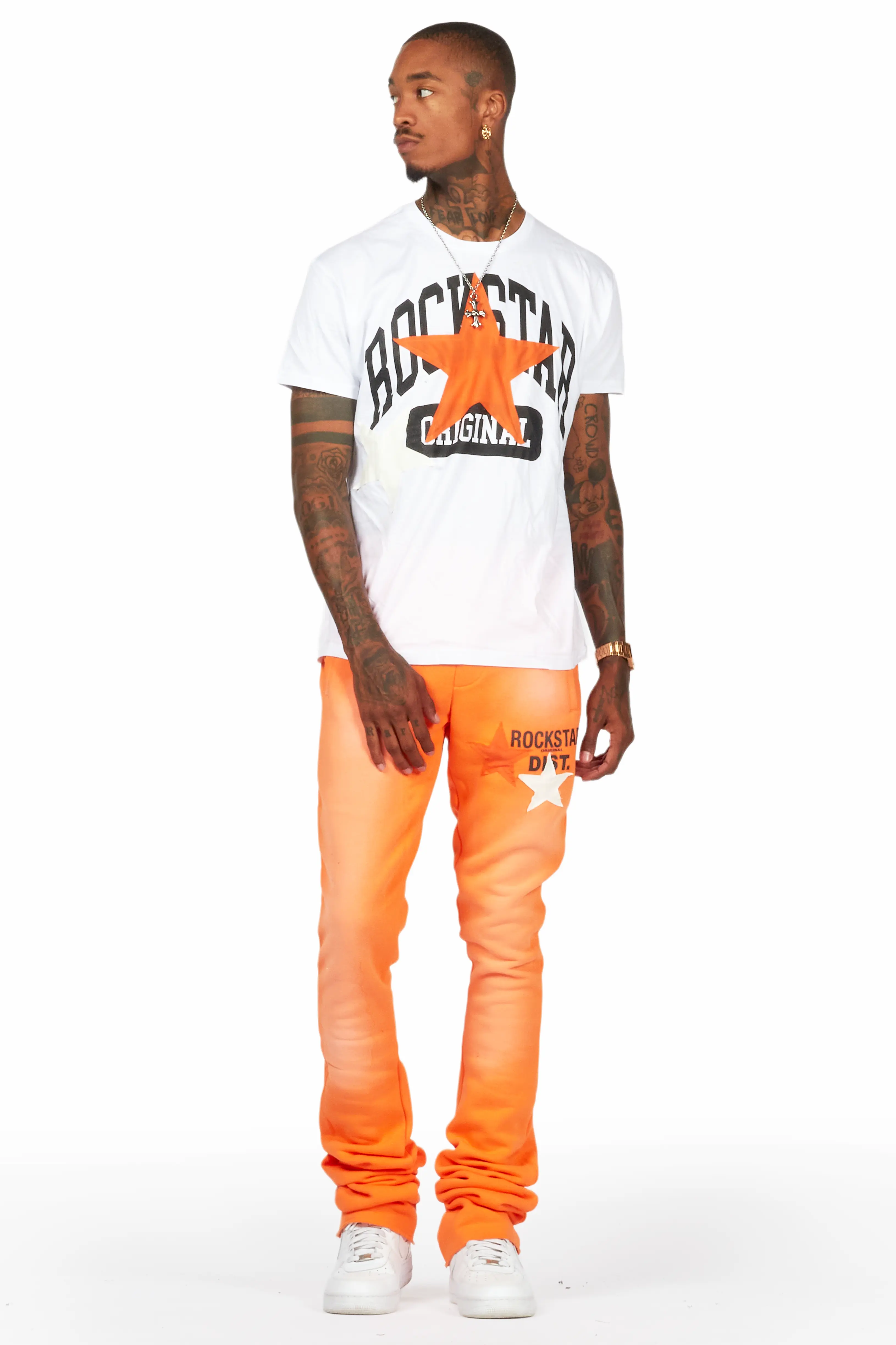 Mallor Orange T-Shirt/Super Stacked Track Set - Image 2