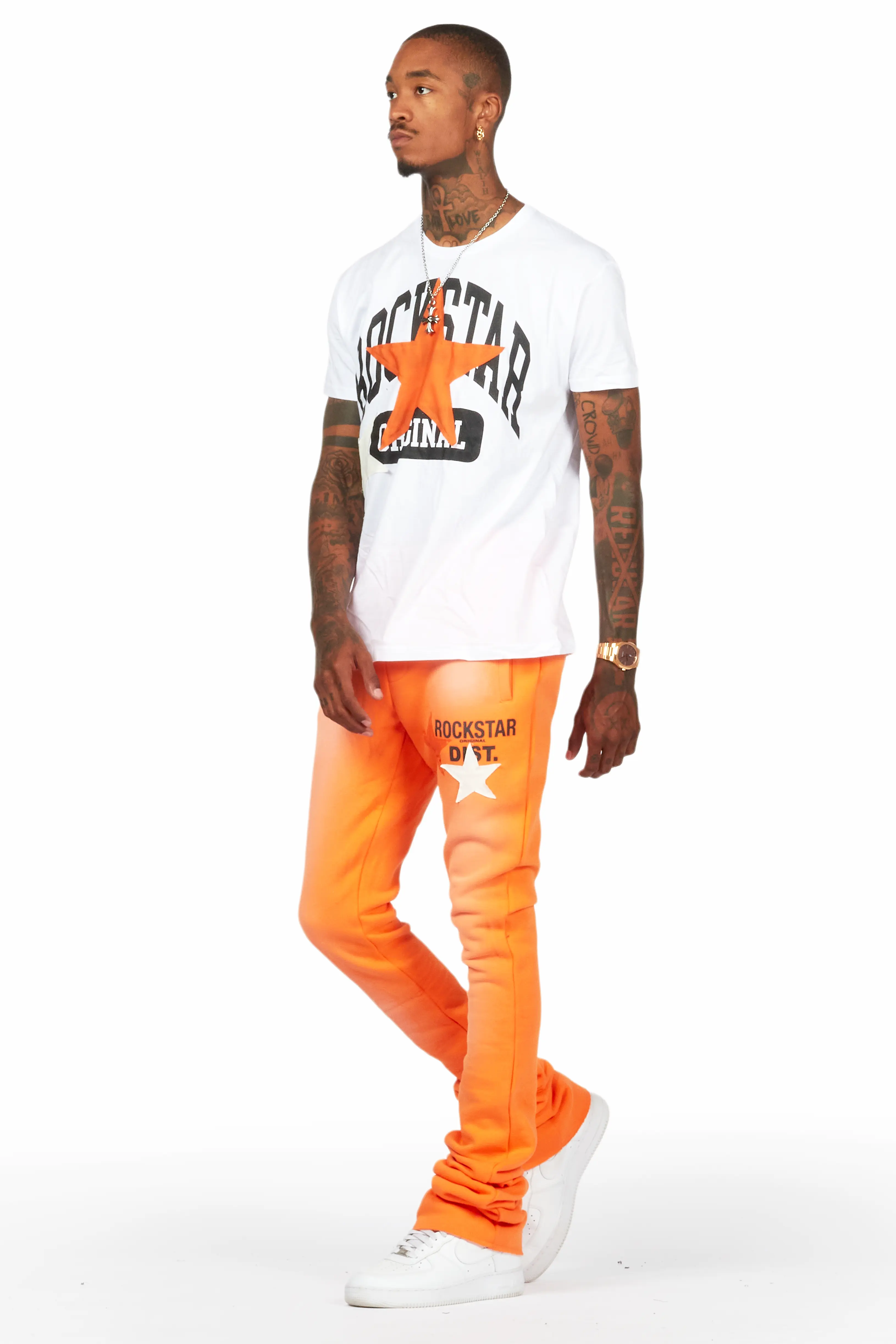 Mallor Orange T-Shirt/Super Stacked Track Set - Image 3