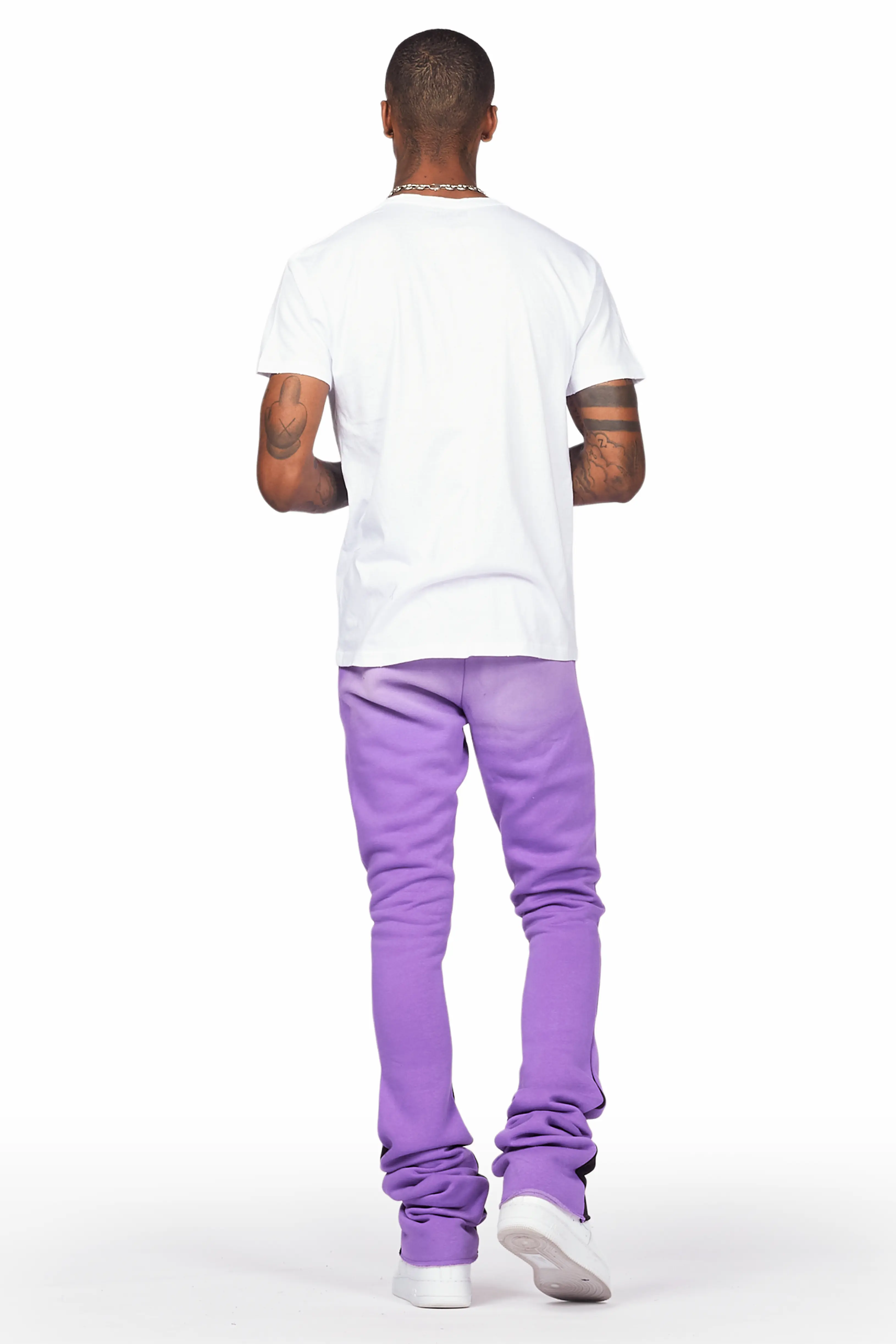 Mallor Purple/White T-Shirt/Super Stacked Track Set - Image 4