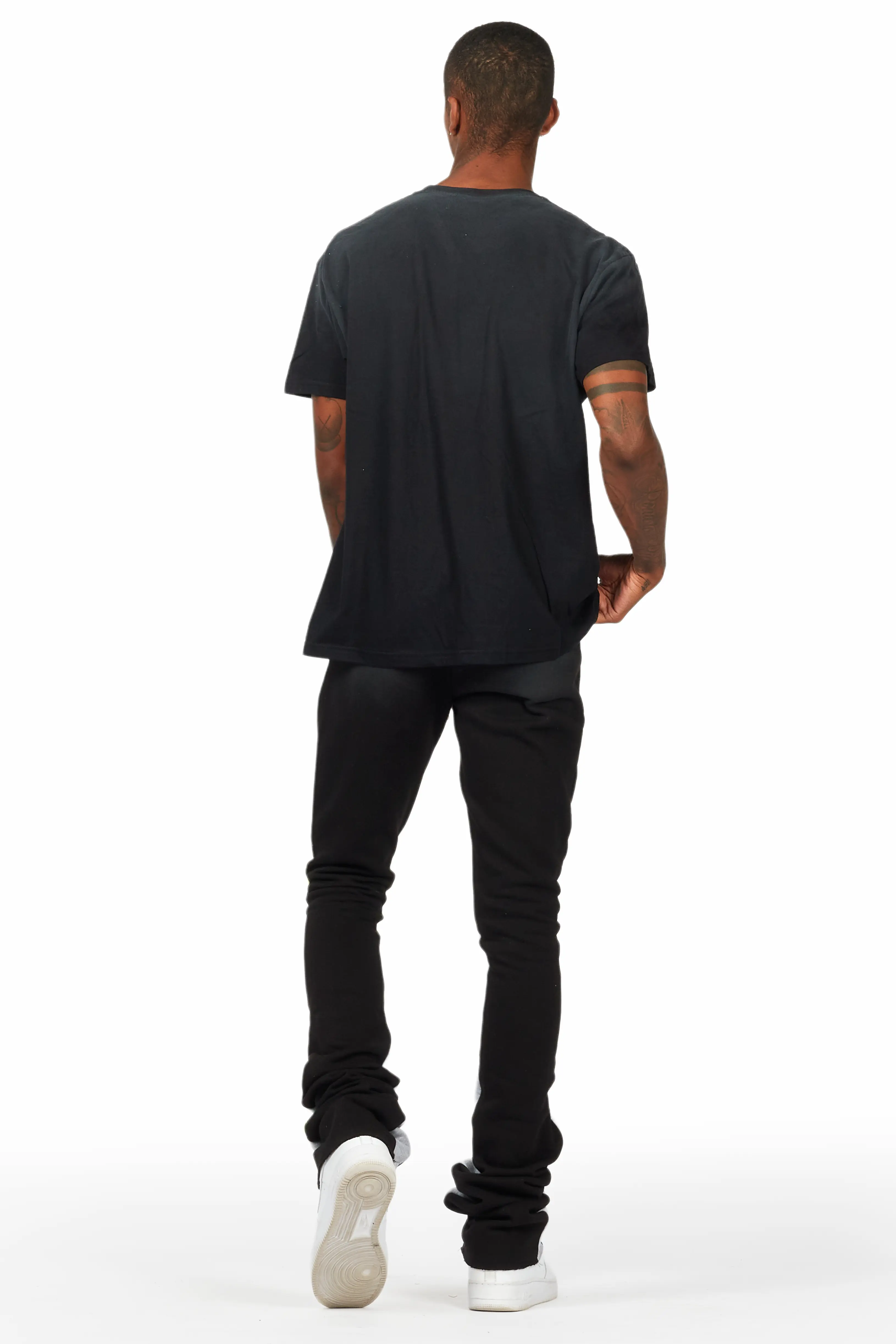 Darko Black T-Shirt/Stacked Flare Track Set - Image 4