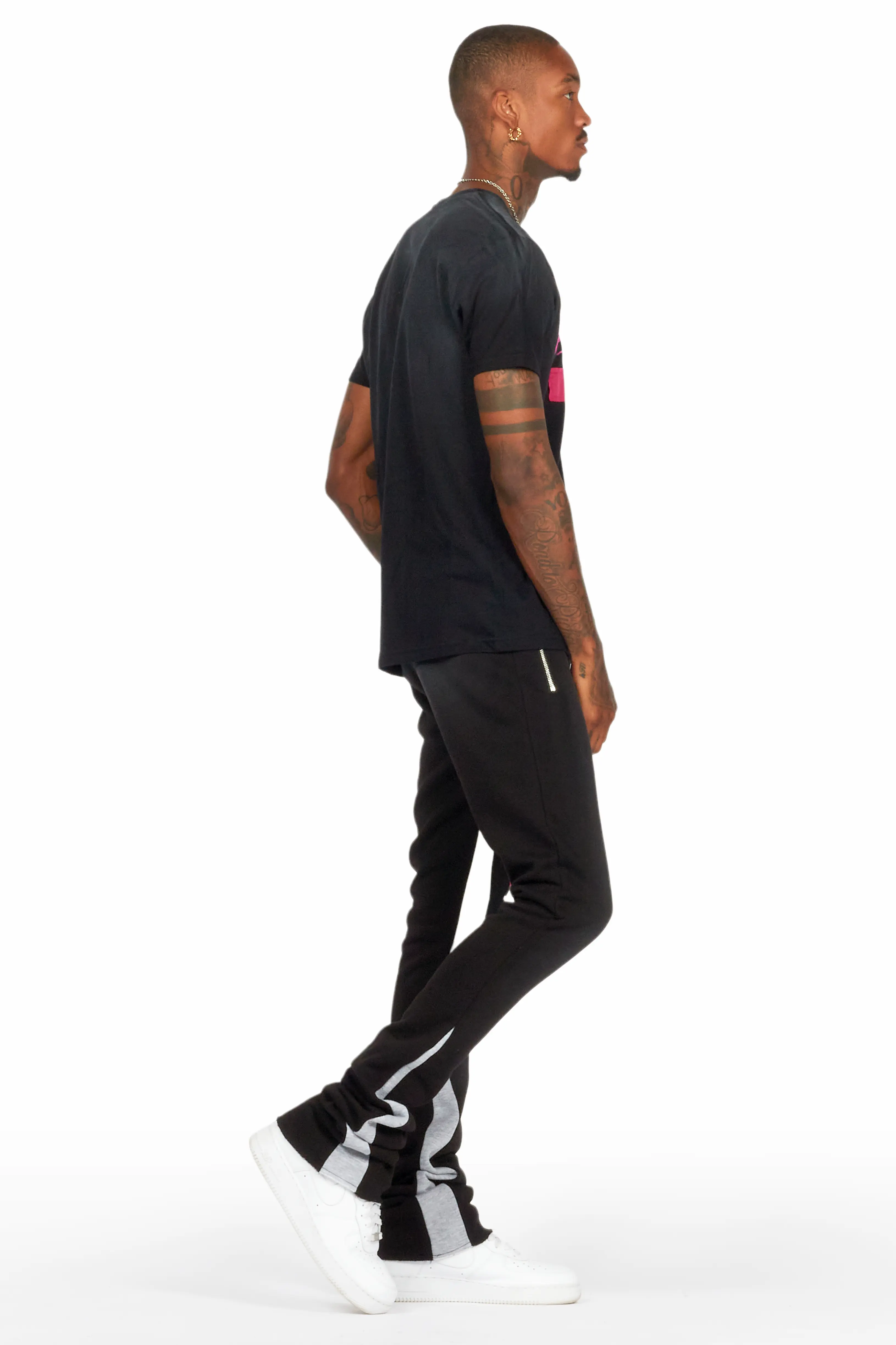 Fone Black T-Shirt/Super Stacked Flare Track Set - Image 3
