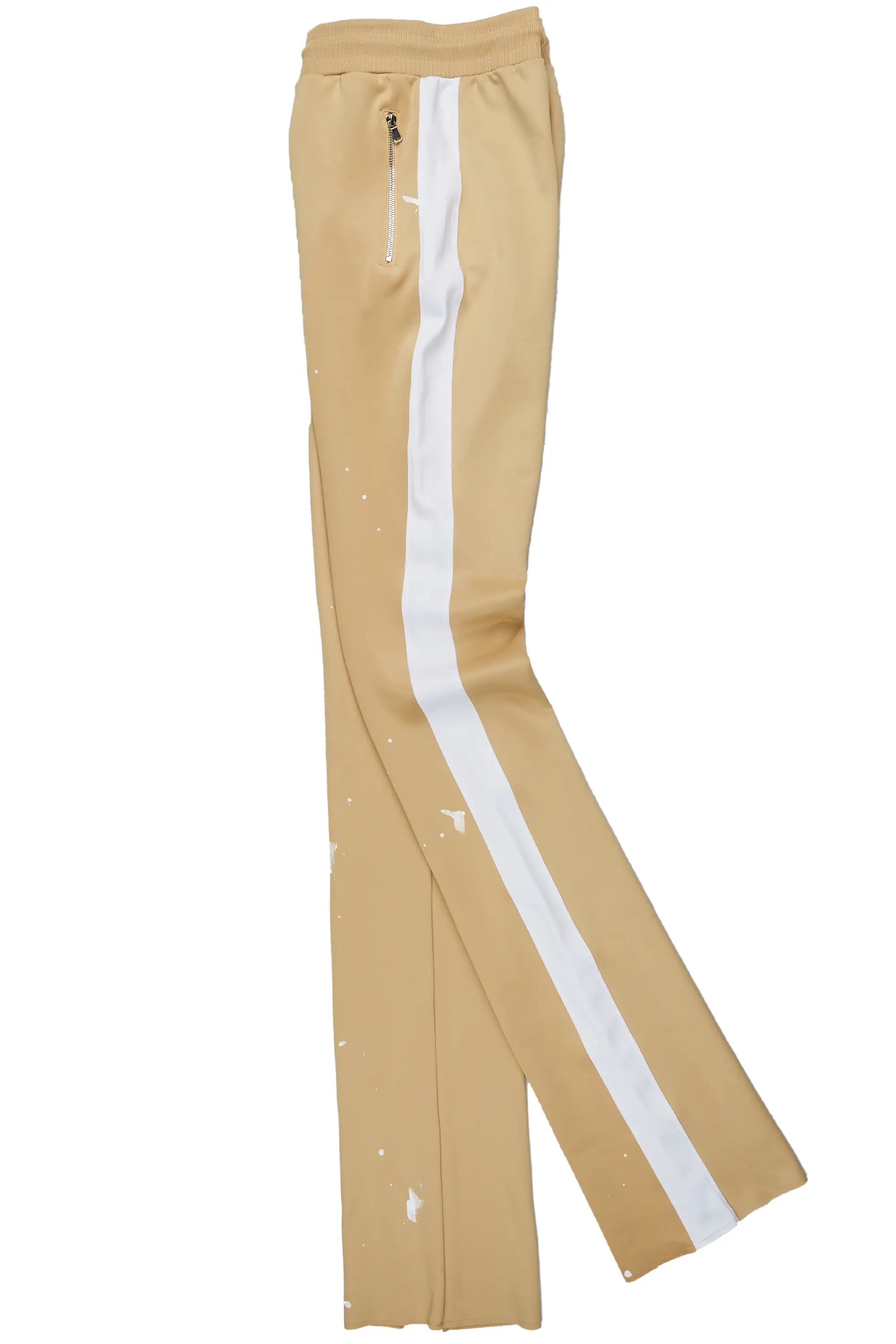 Raffer Beige/White Super Stacked Tricot Track Set - Image 8