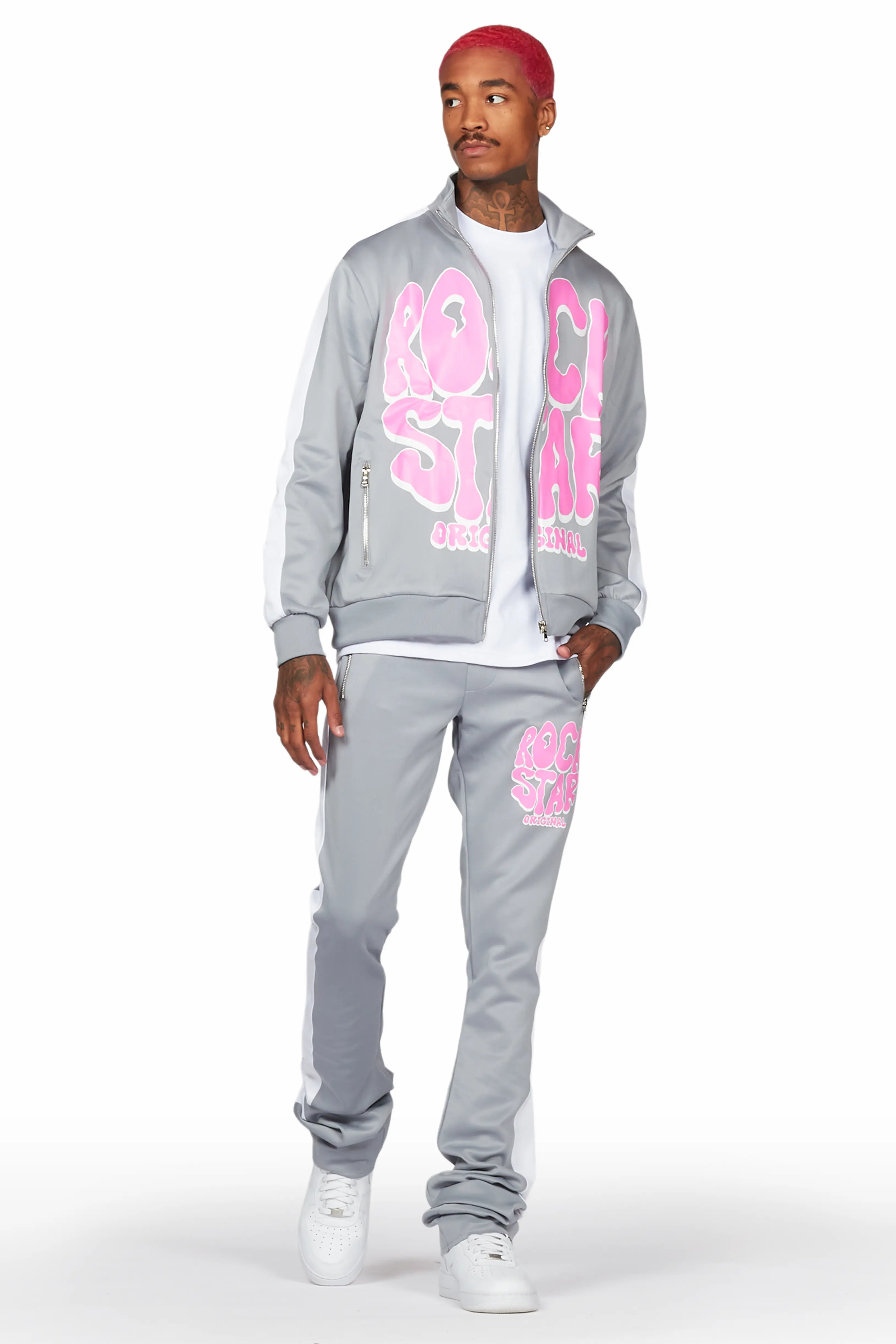 Warblen Grey/Pink Tricot Super Stacked Track Set - Image 7