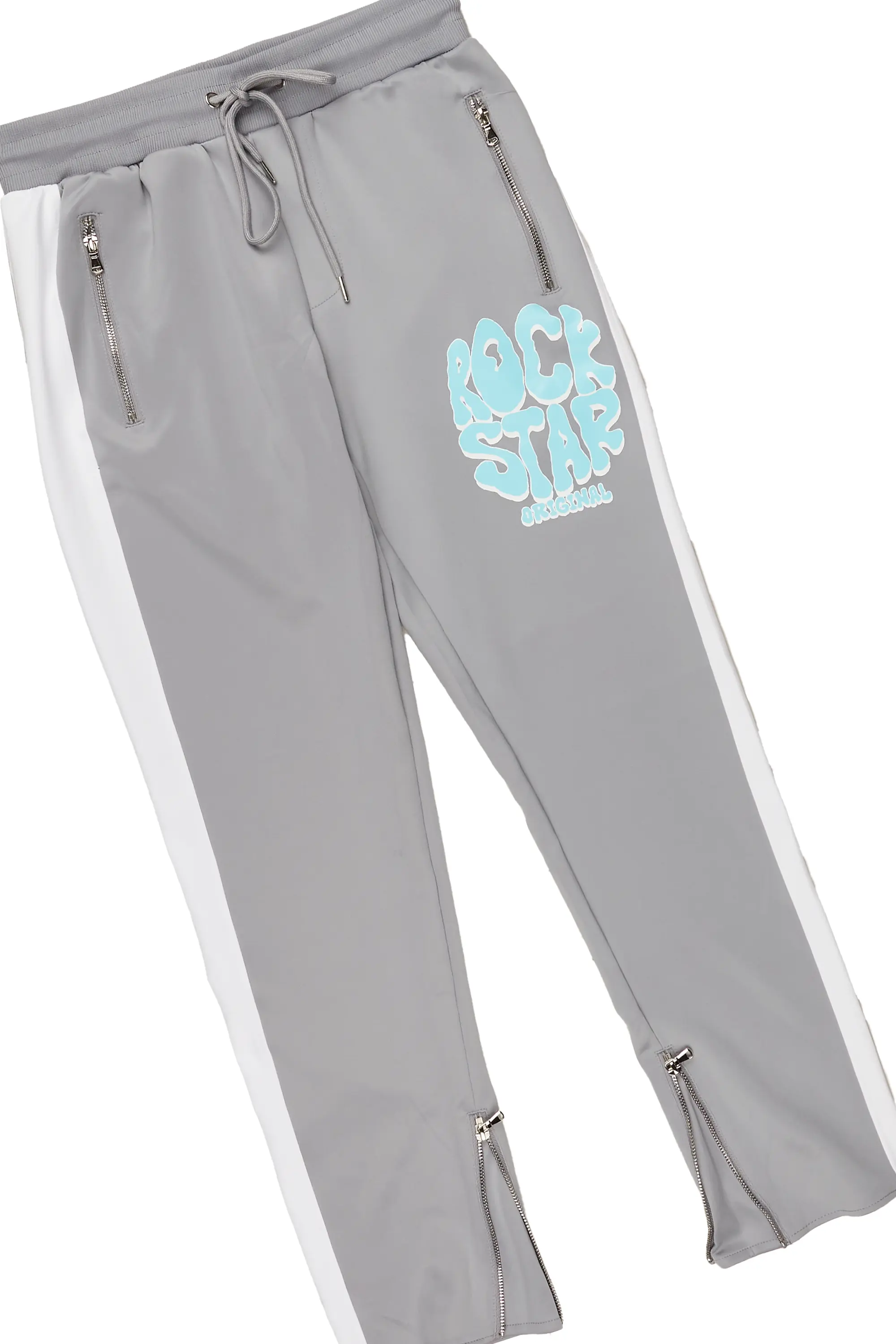 Warblen Grey Tricot Slim Fit Track Set - Image 9