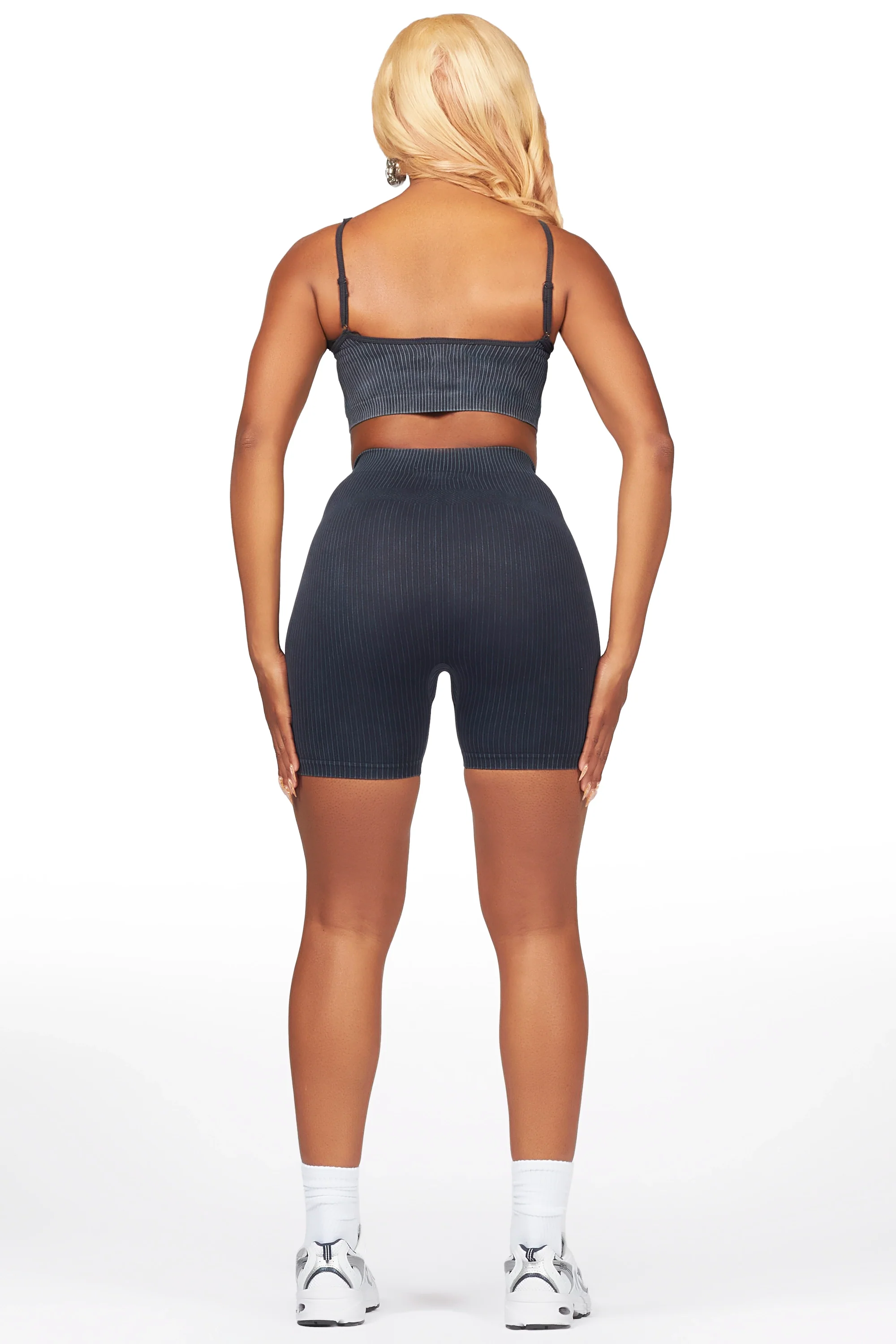 Sharifa Black Active Short Set - Image 5