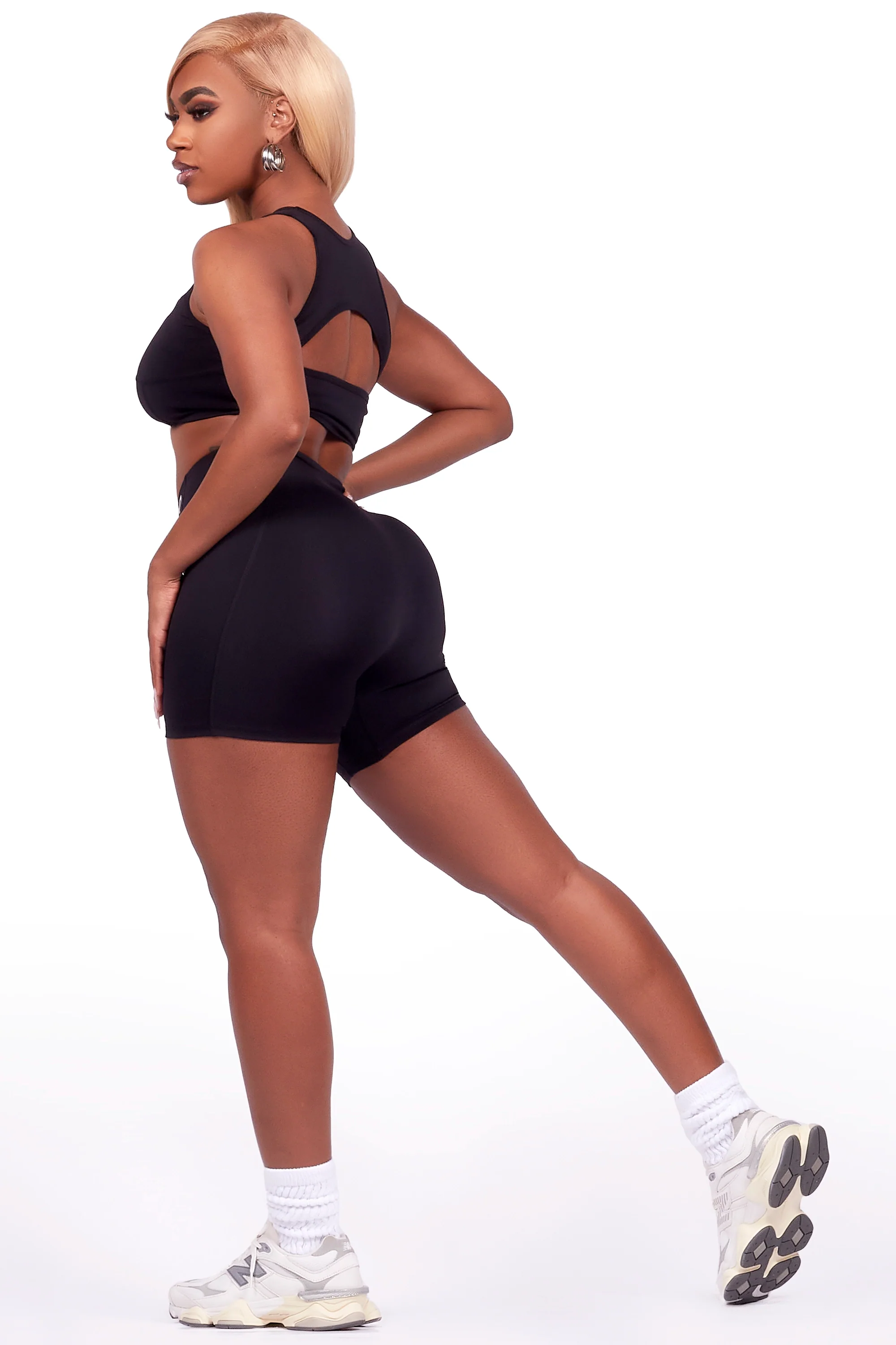 Teonka Black Bike Short Set - Image 2