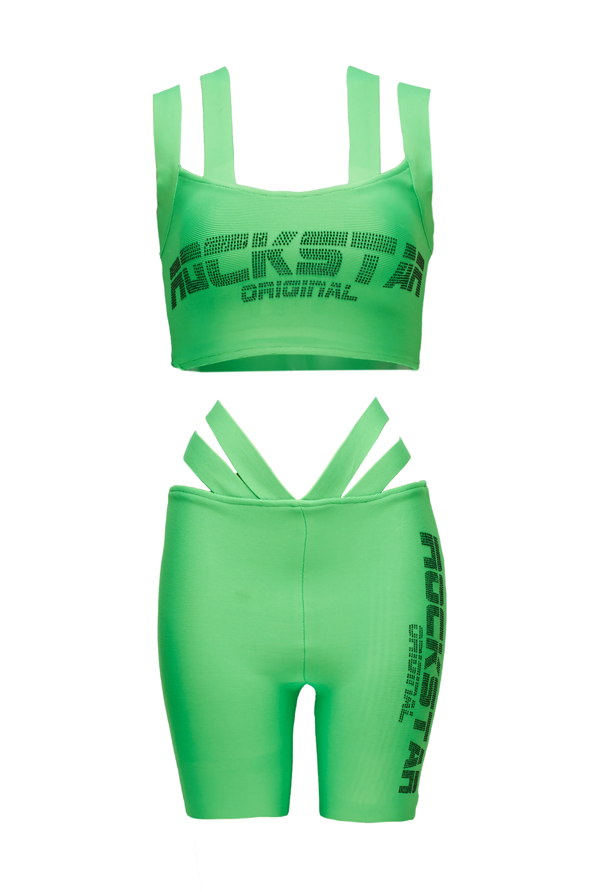 Jinx Bike Short Set-Neon Green - Image 6