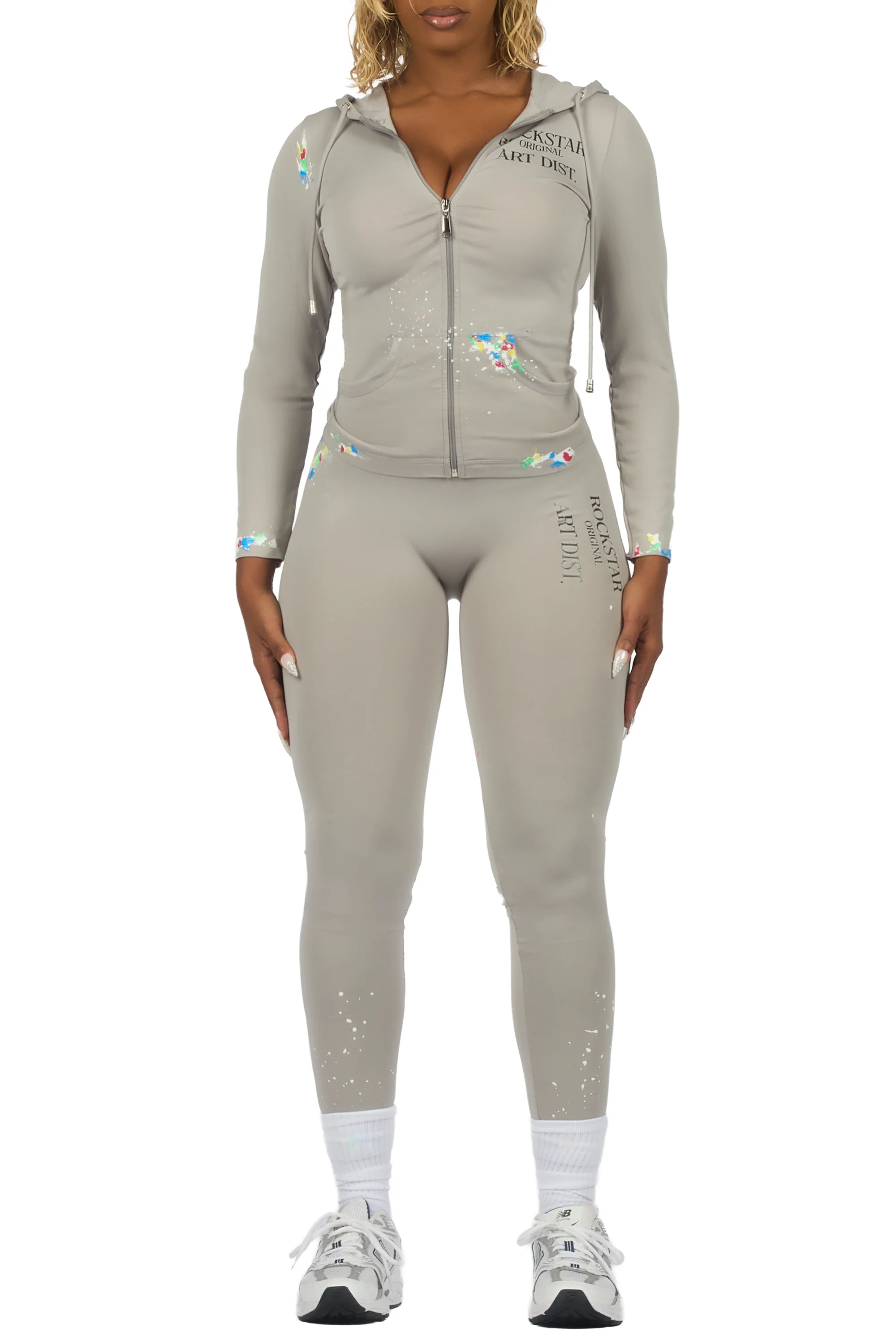 Kelci Light Grey Painted Active Set - Image 5