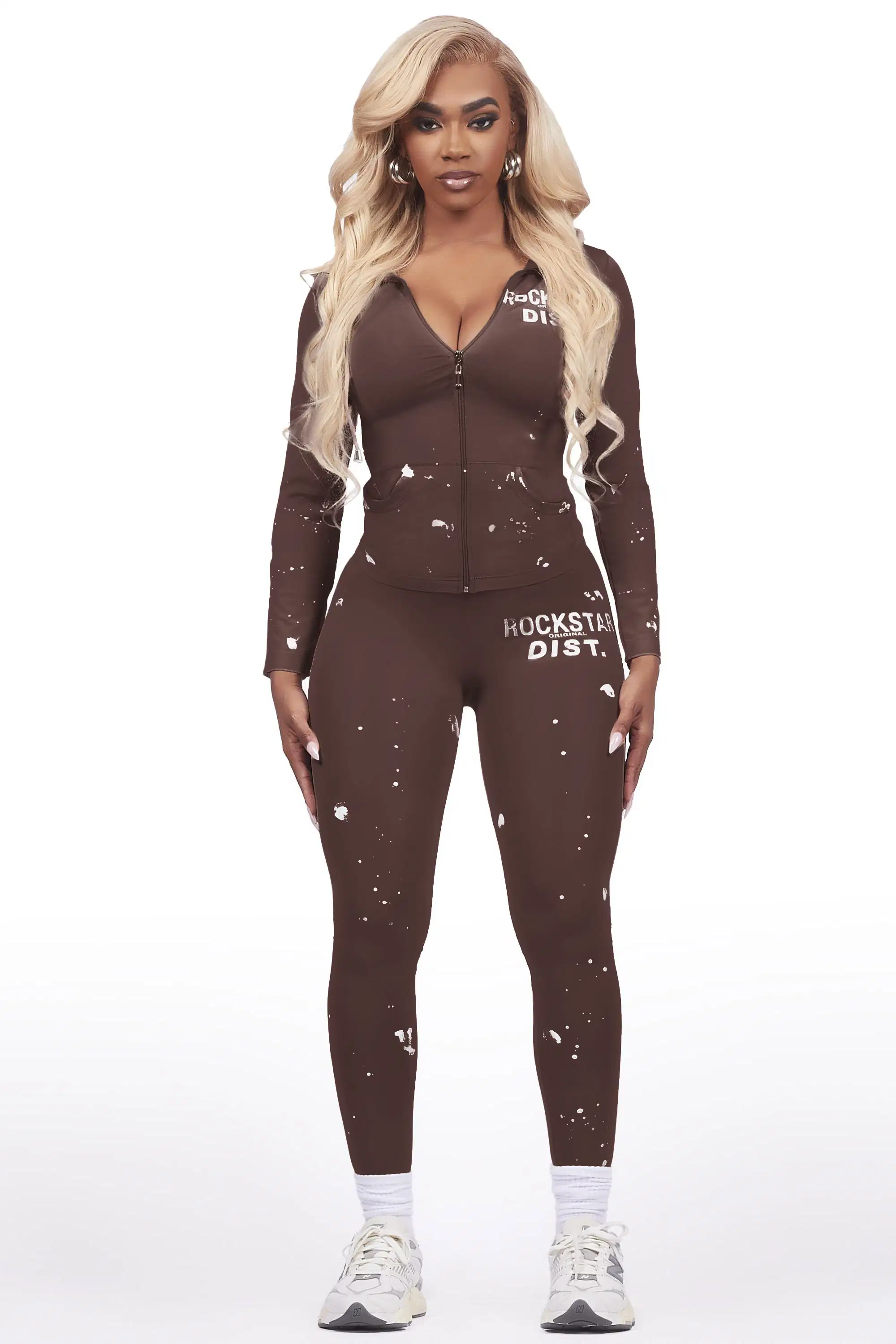 Nikki Brown Painted Active Set