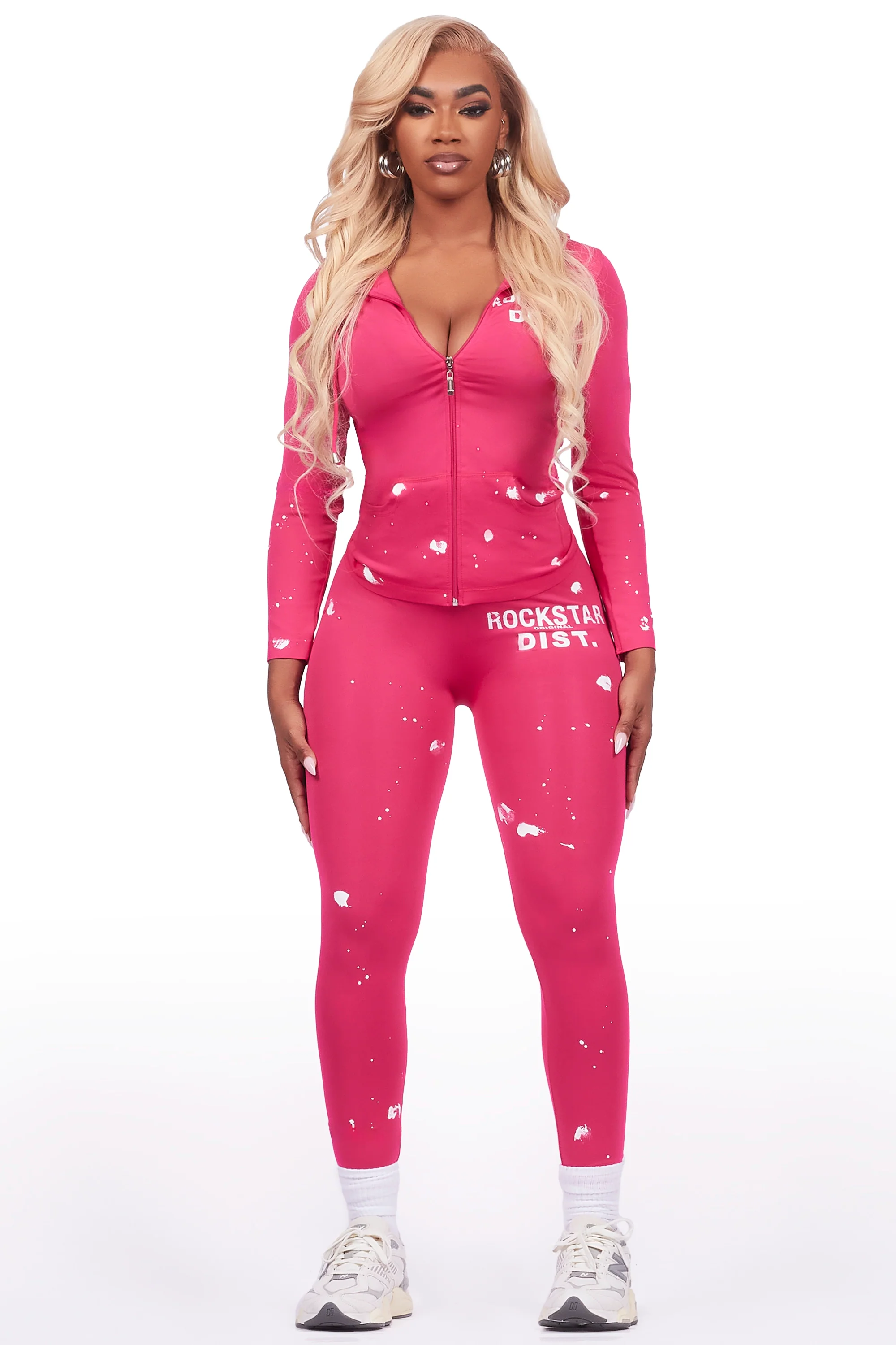 Nikki Hot Pink Painted Active Set - Image 3