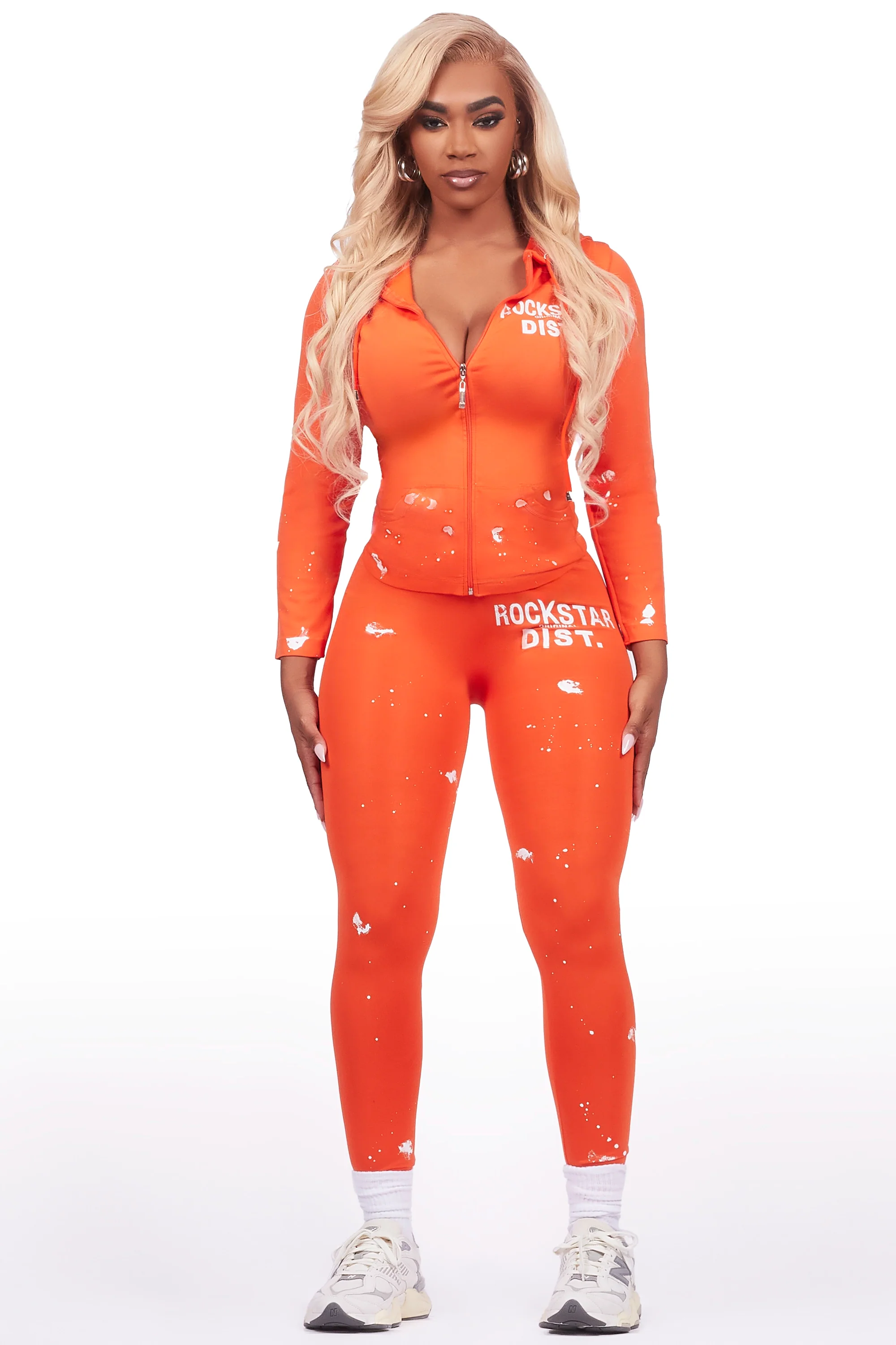 Nikki Orange Painted Active Set - Image 3