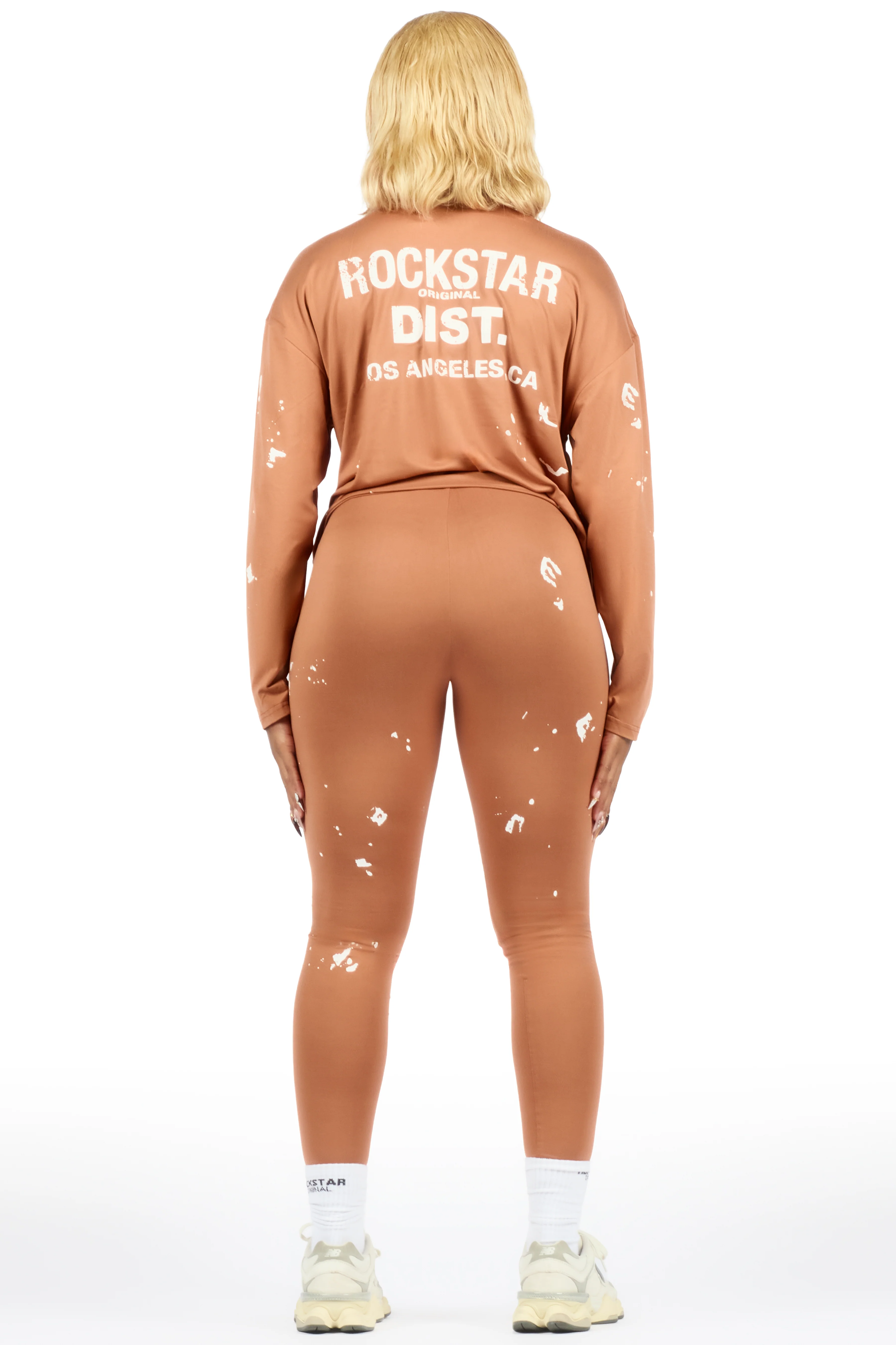 Living For It Mocha Long Sleeve Legging Set - Image 5