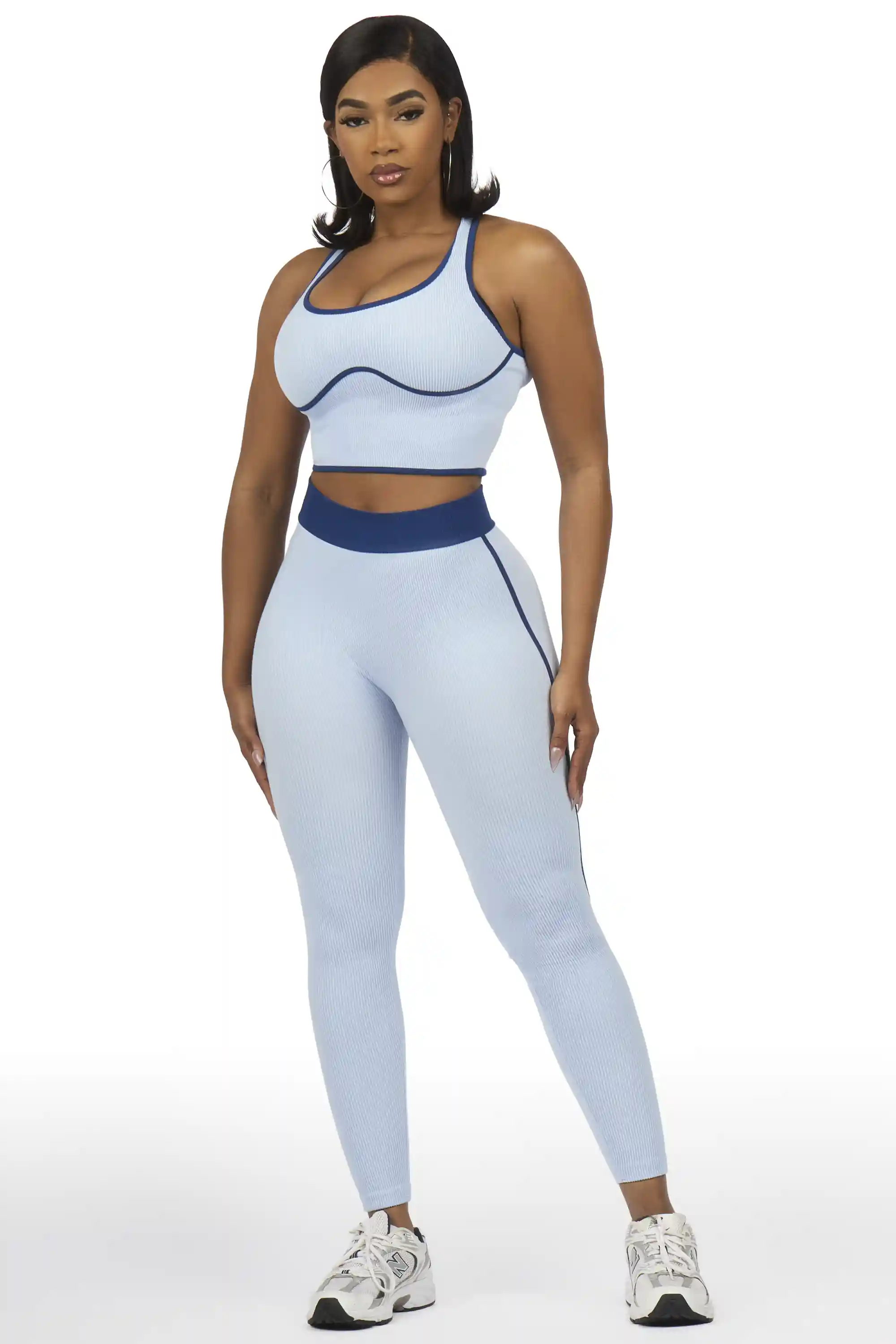 Shantavia Blue Tank Active Legging Set - Image 2