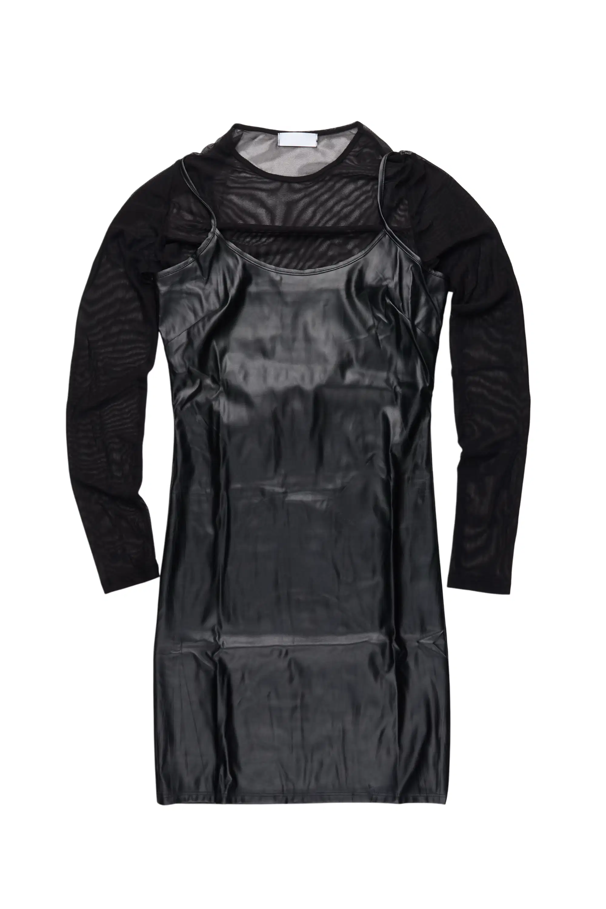 Anastassia Black Long Sleeve Mini Dress