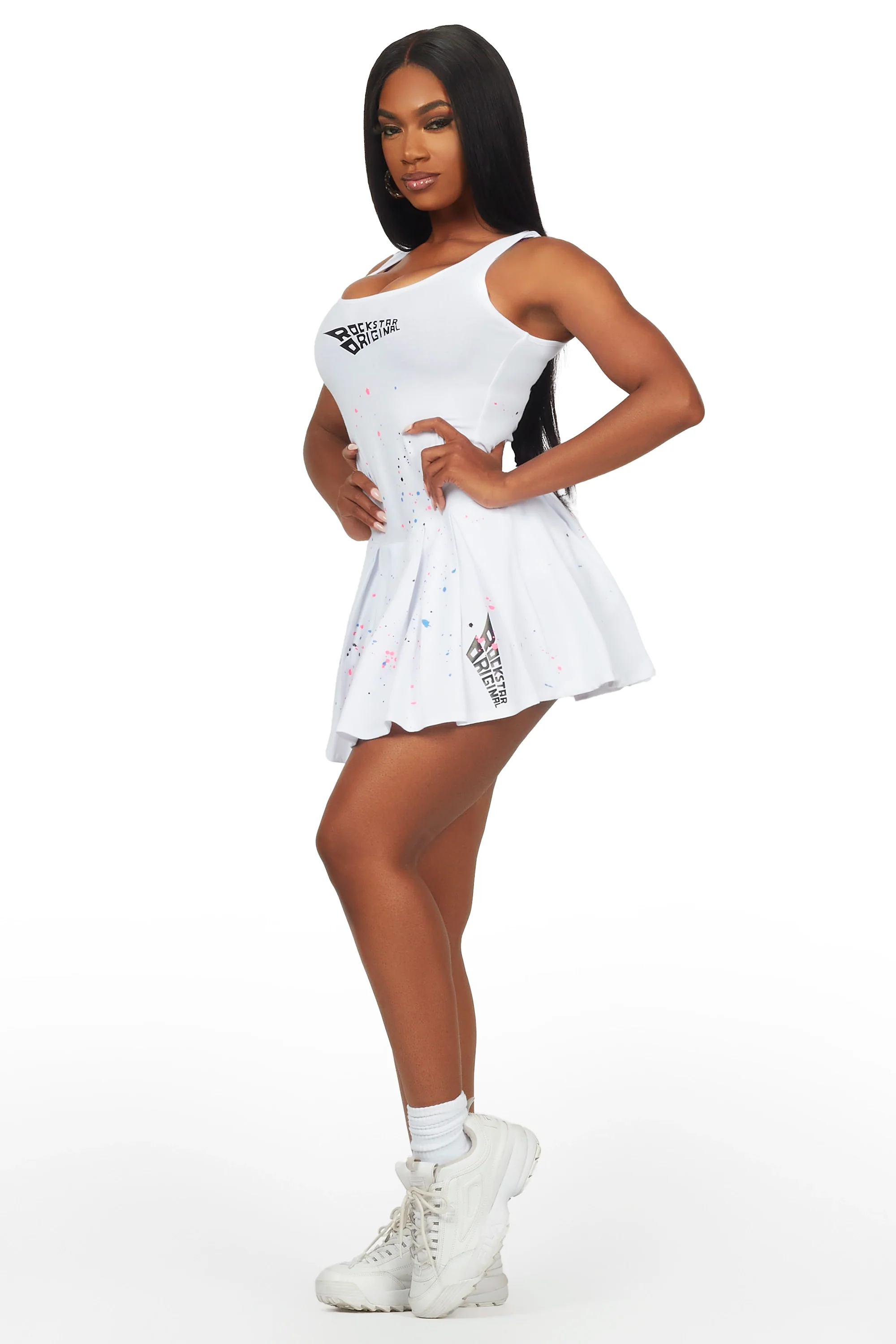 Lyndsay White Mini Dress - Image 4