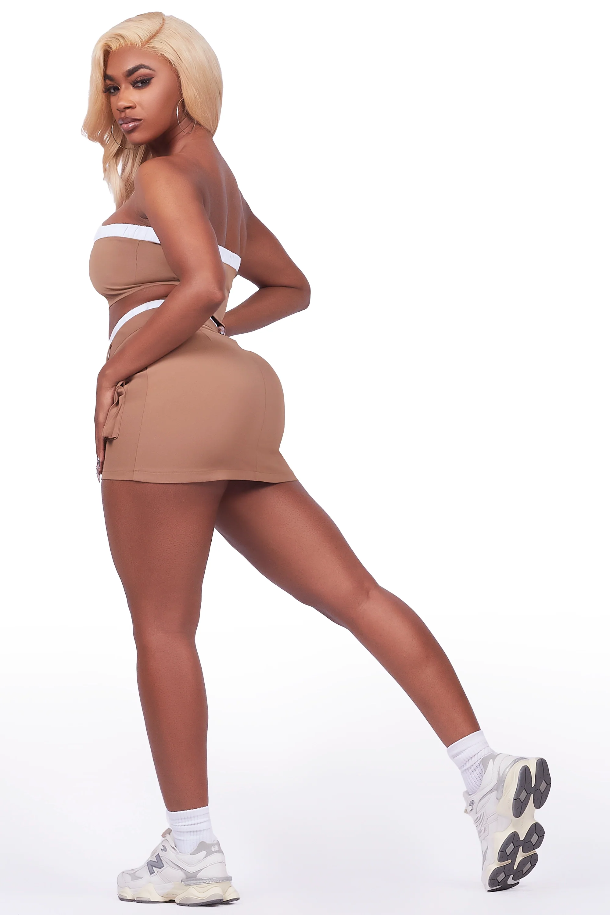Allahna Tan Skirt Set - Image 5