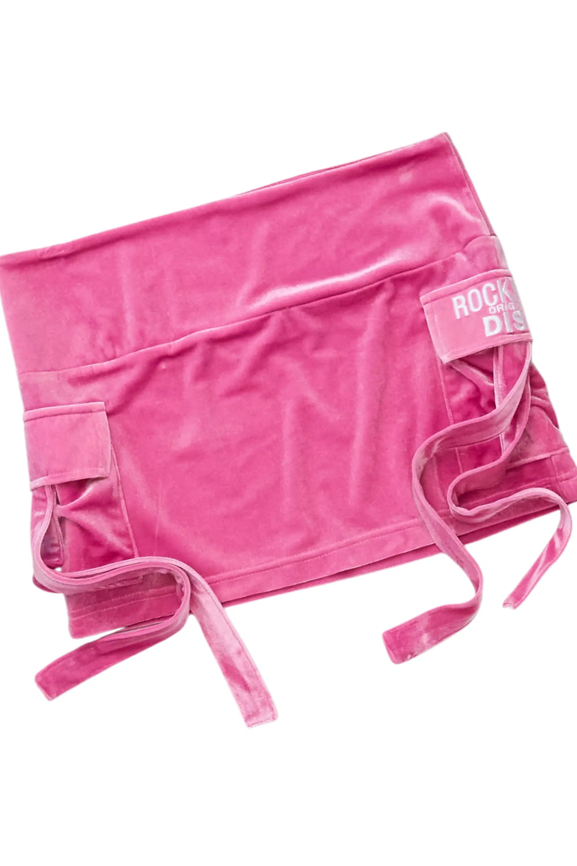 Tangela Pink Cargo Velour Skirt Set - Image 12
