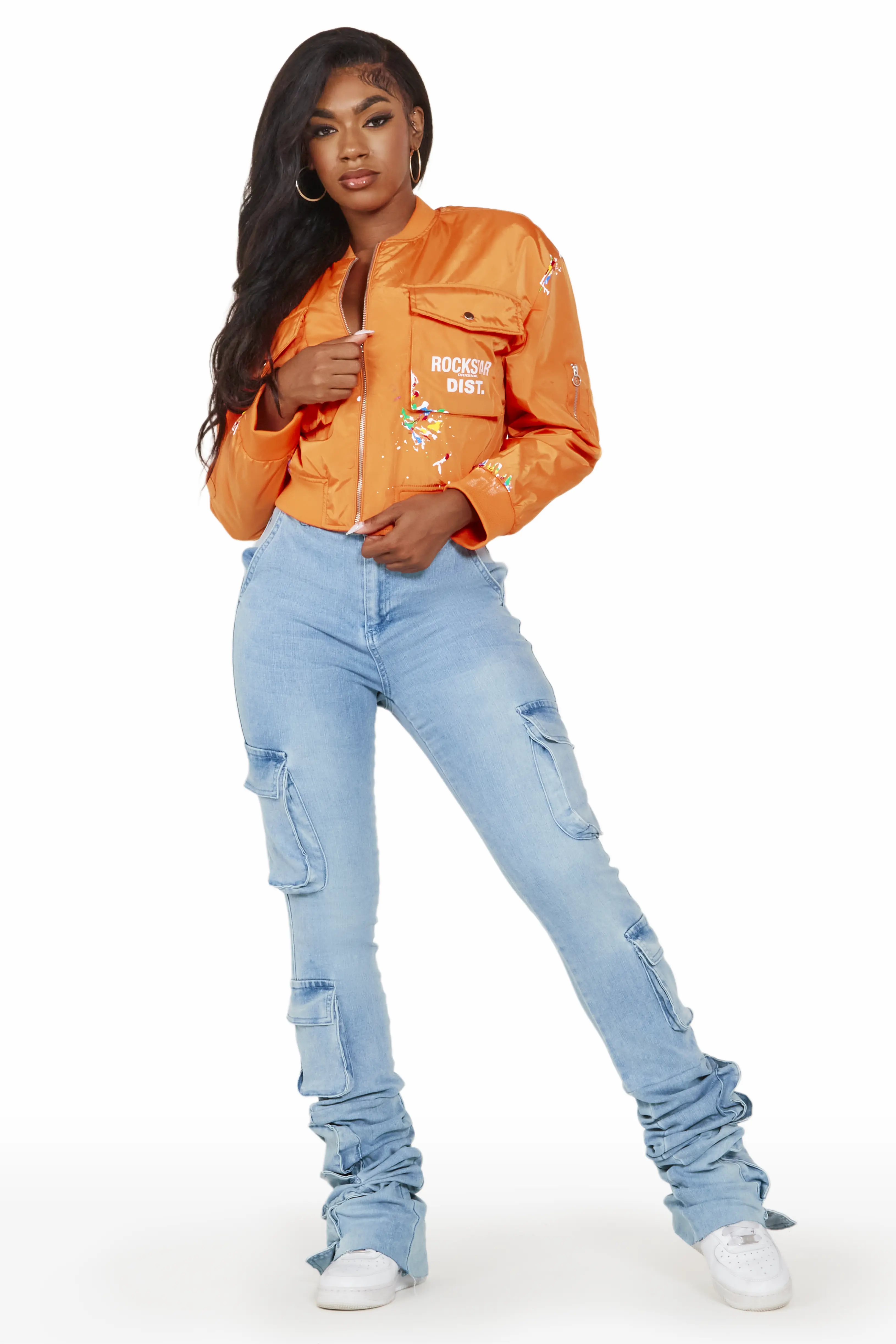 Mosha Orange Jacket - Image 3